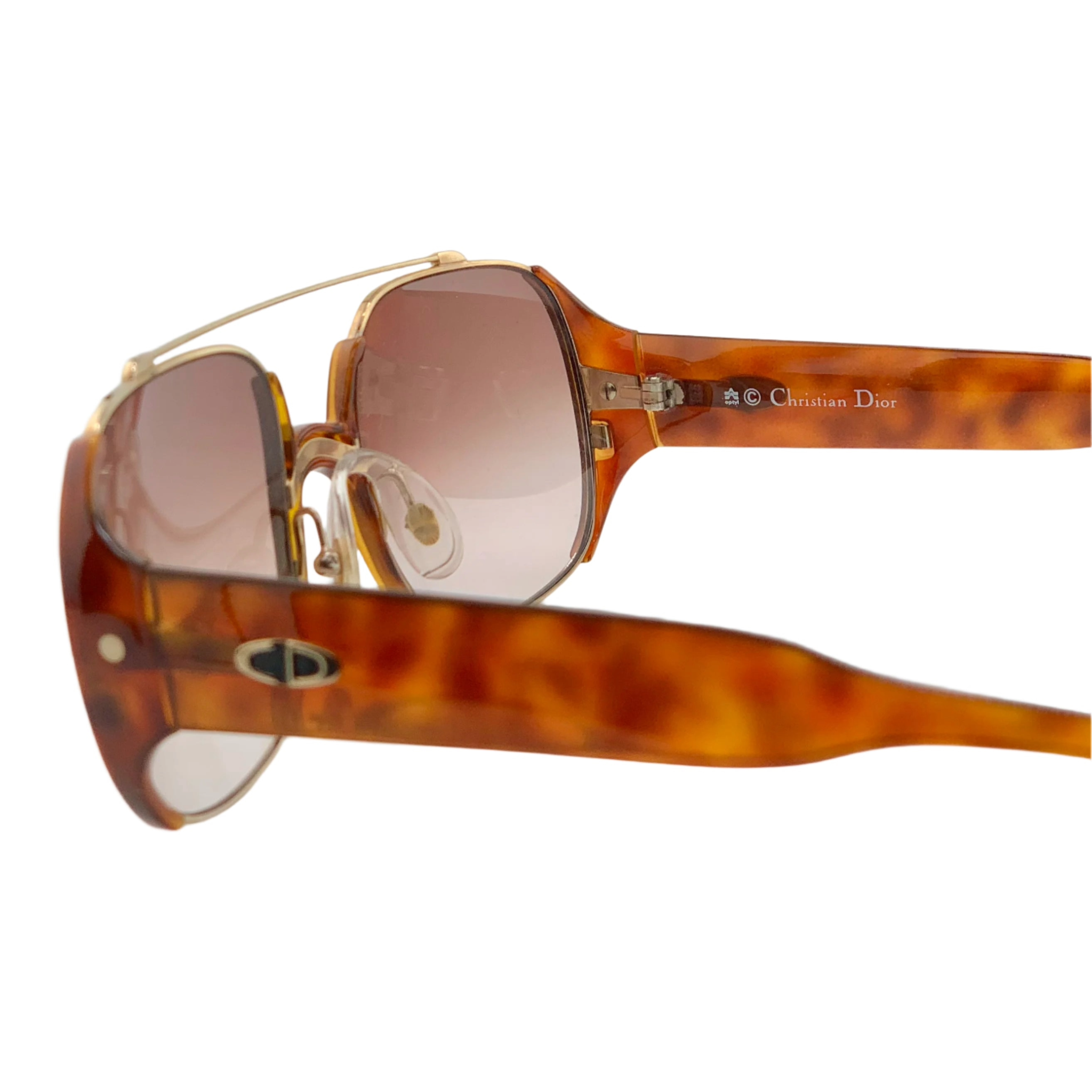Original Christian Dior Round 2563 41 sunglasses for women in superb condition, in Tort/Gold frame with Brown lens, made in Austria