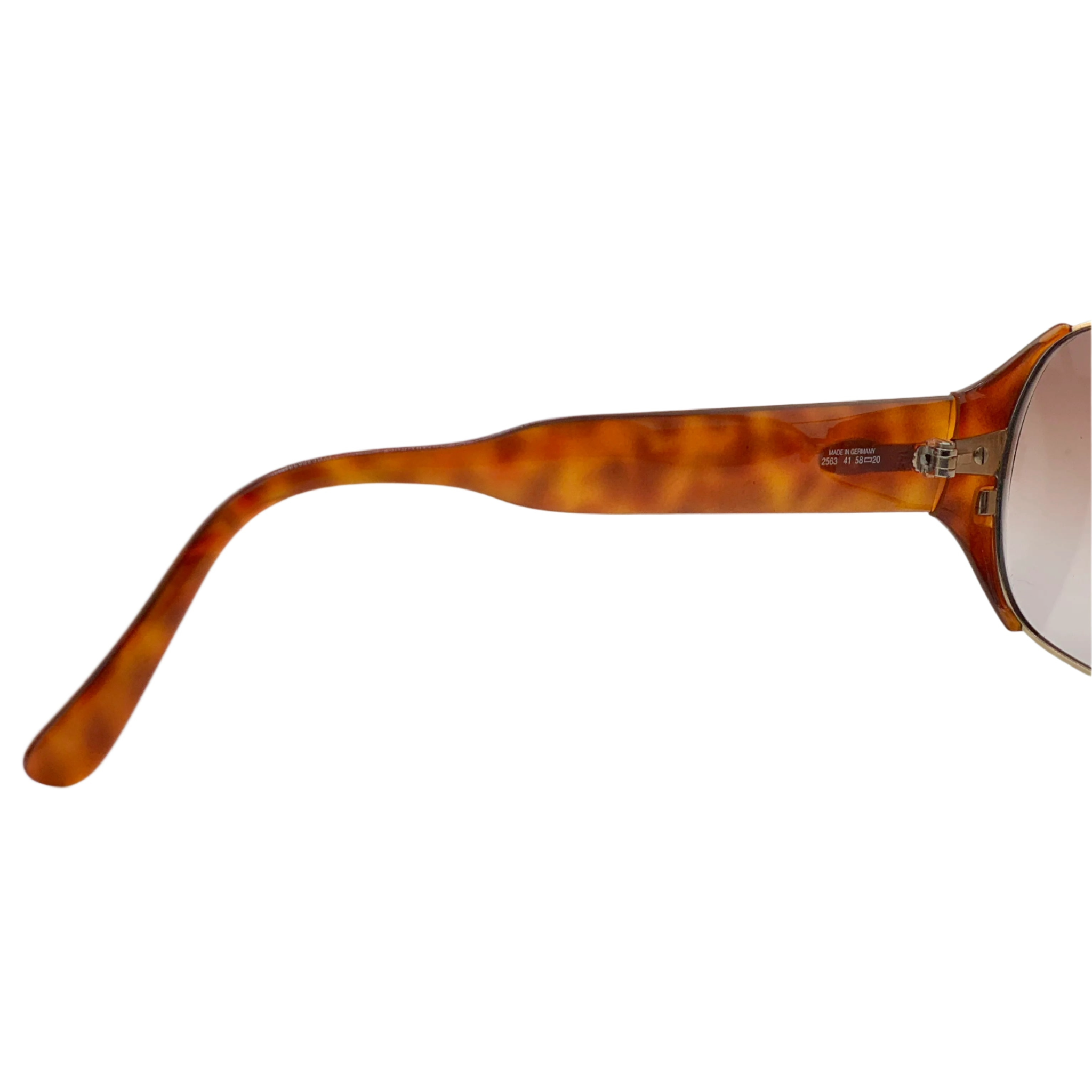 Vintage Christian Dior Round 2563 41 sunglasses for women, never before worn or sold, in Tort/Gold frame with Brown lens, made in Austria, authentic and original