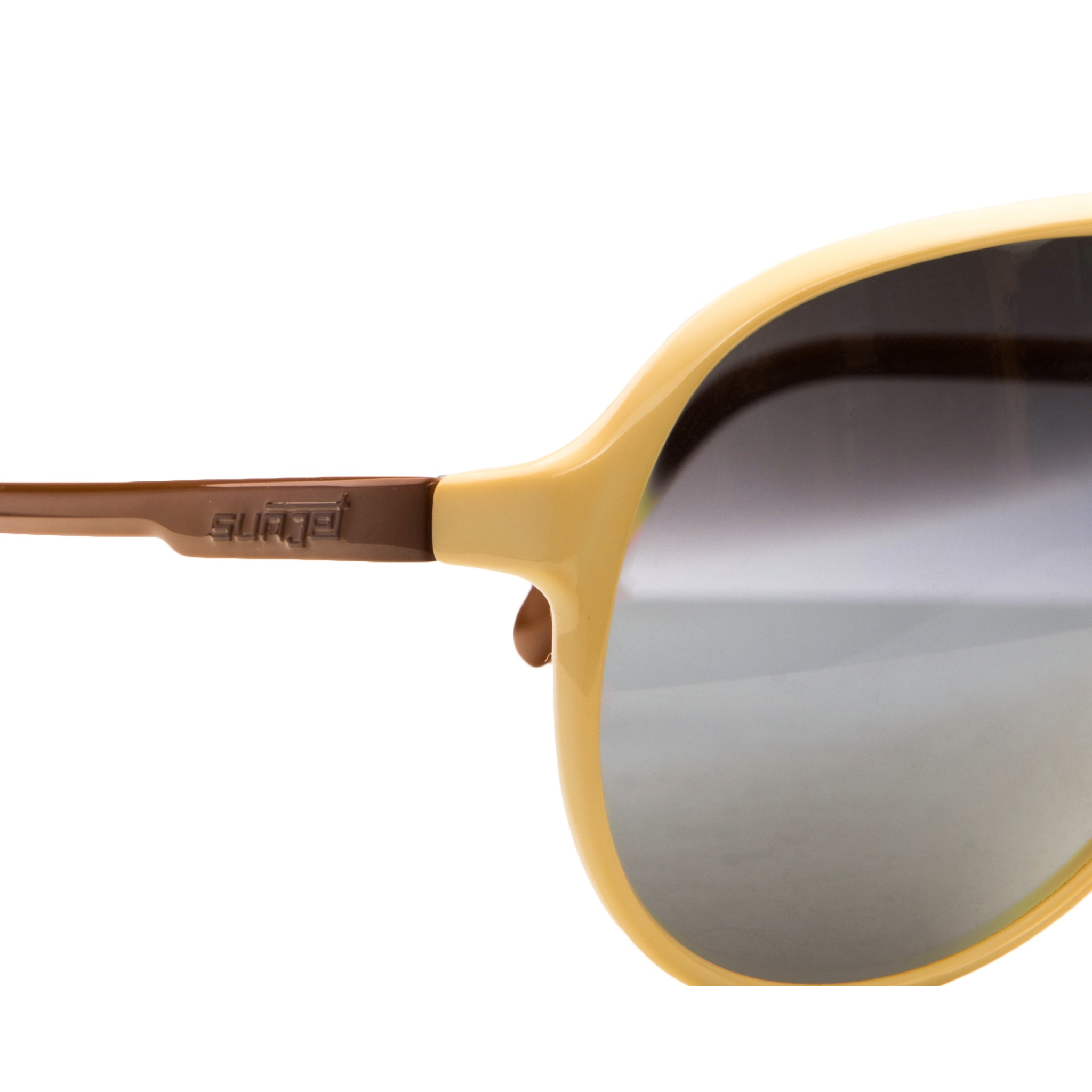 Original Sunjet by Carrera Aviator 5242 sunglasses, in pristine condition with cream and brown frame and black smoke lenses for 100% UV protection