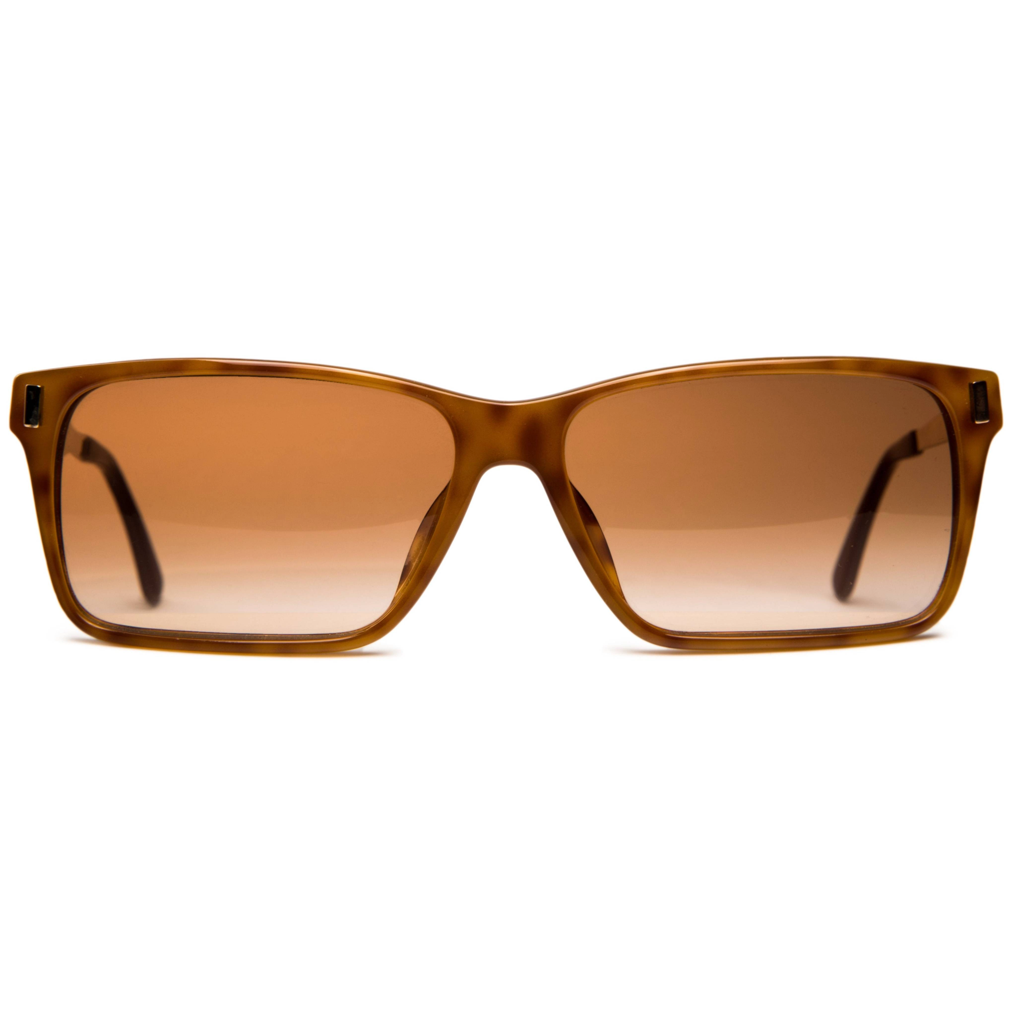 Vintage Christian Dior Rectangle 255911 sunglasses in brown for men and women