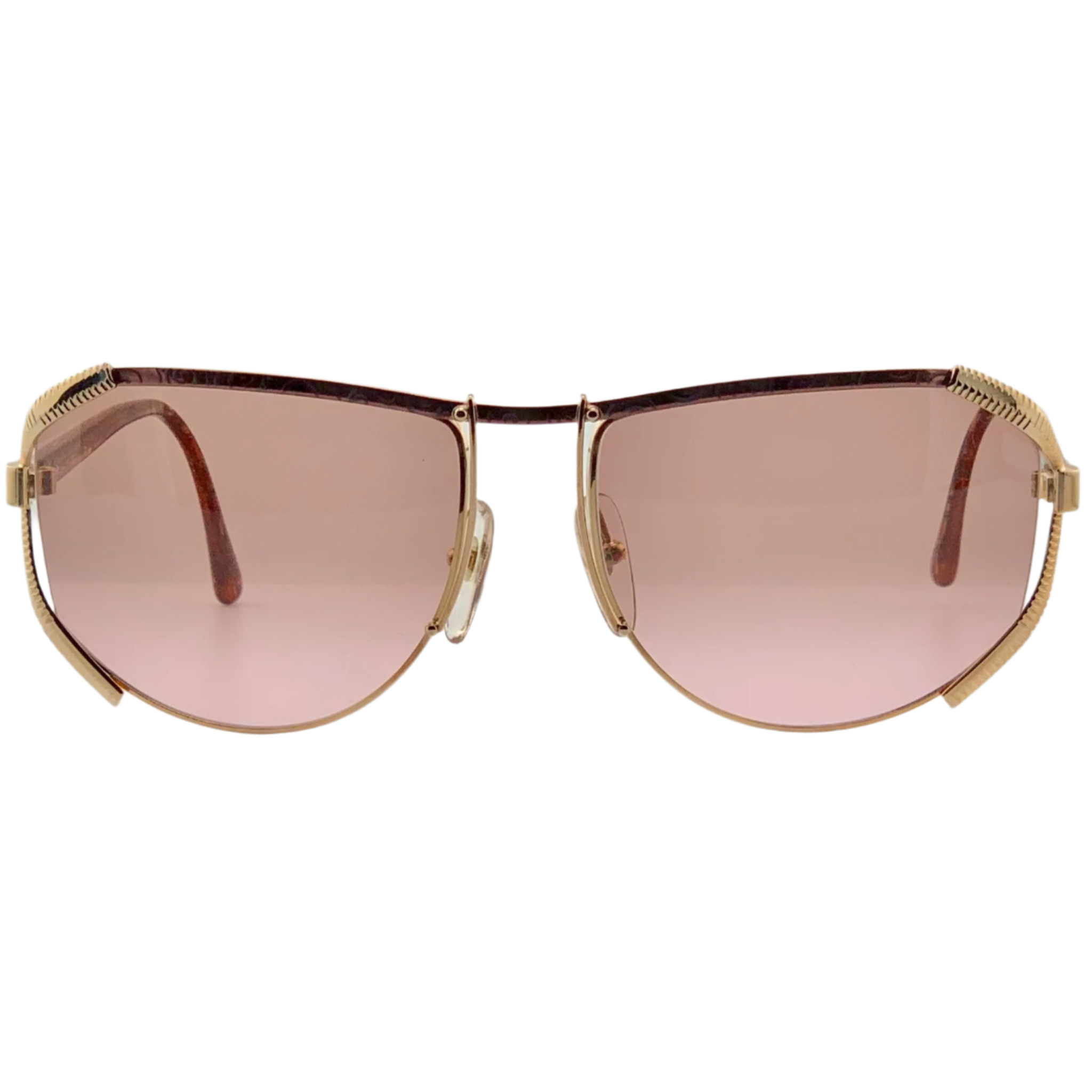 Vintage Christian Dior Visor 2609 48 sunglasses in Tort/Gold frame and pink lens, made in Germany, never worn or sold, in superb condition, authentic original