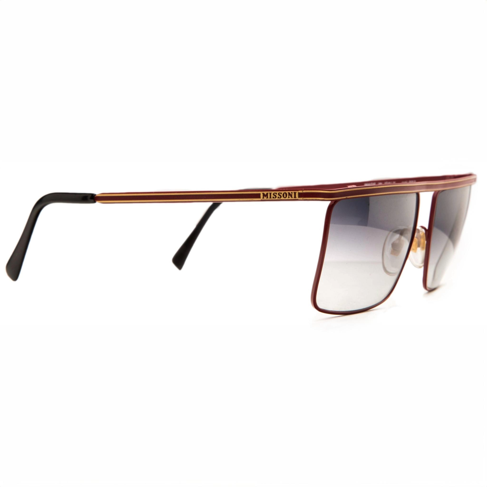 Multicolored geometric patterned Missoni Navigator 4035553 luxury designer sunglasses
