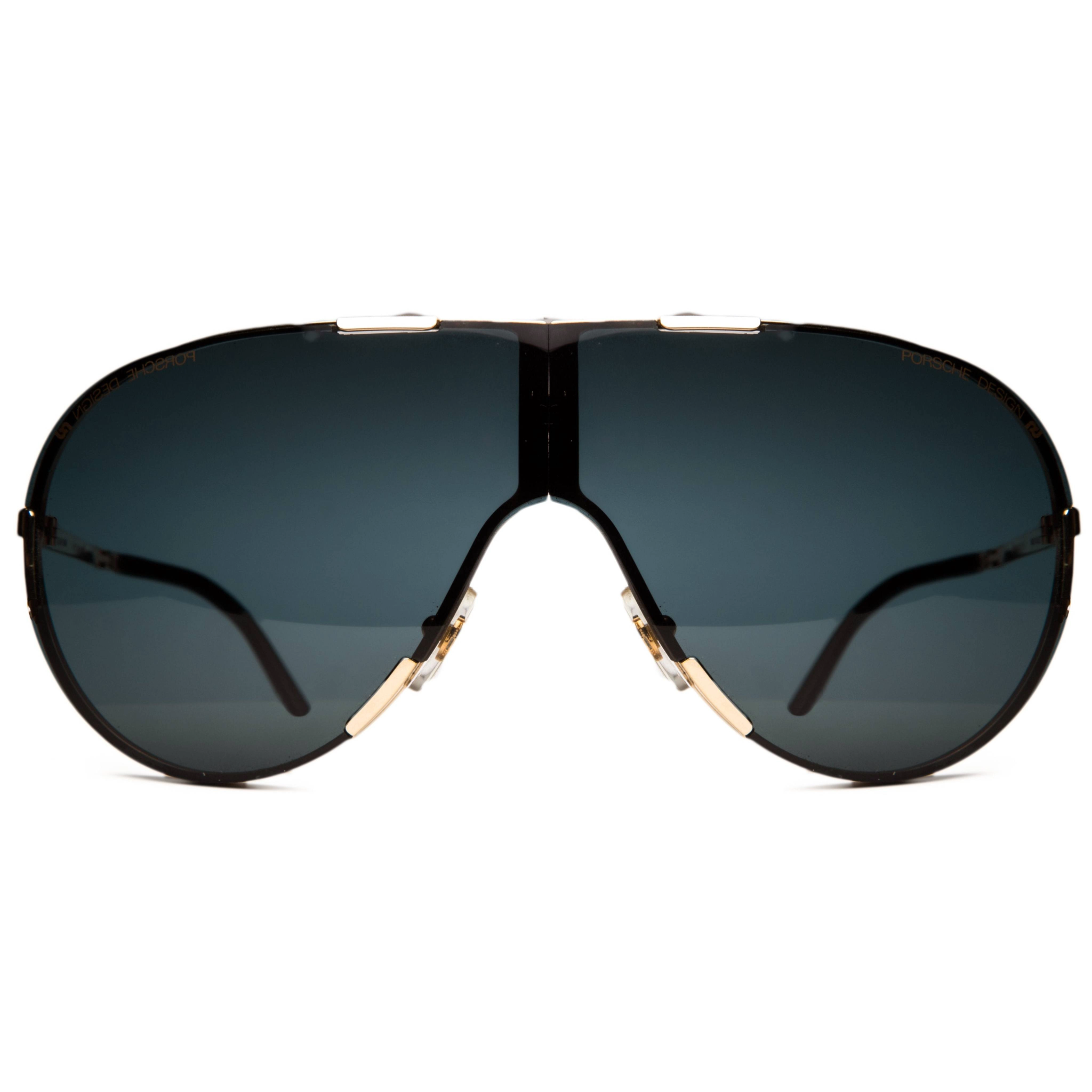 Vintage Porsche Aviator 3281 Matte Black Sunglasses for Men and Women