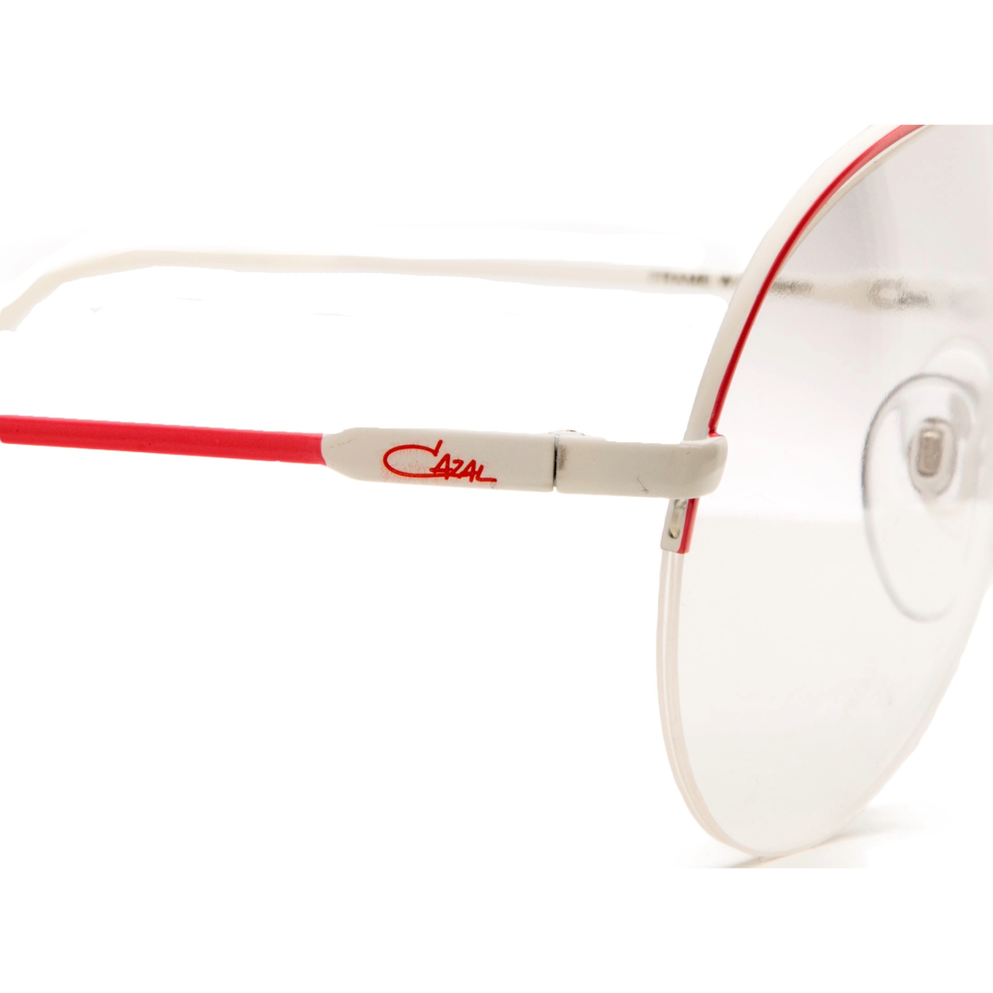 Original and authentic Cazal Aviator 726 sunglasses in white frame
