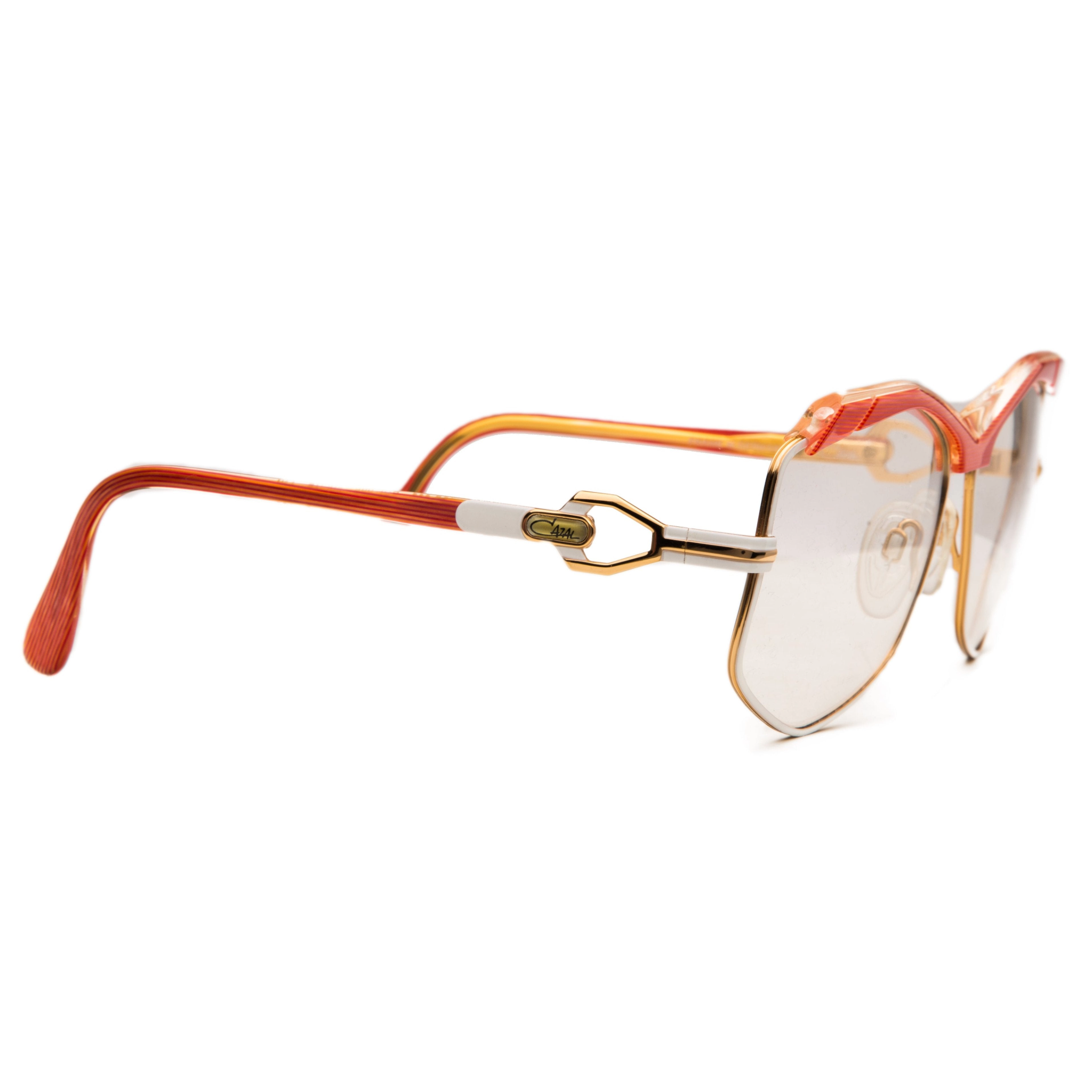 Authentic Cazal Round 230 sunglasses with clear lenses for women