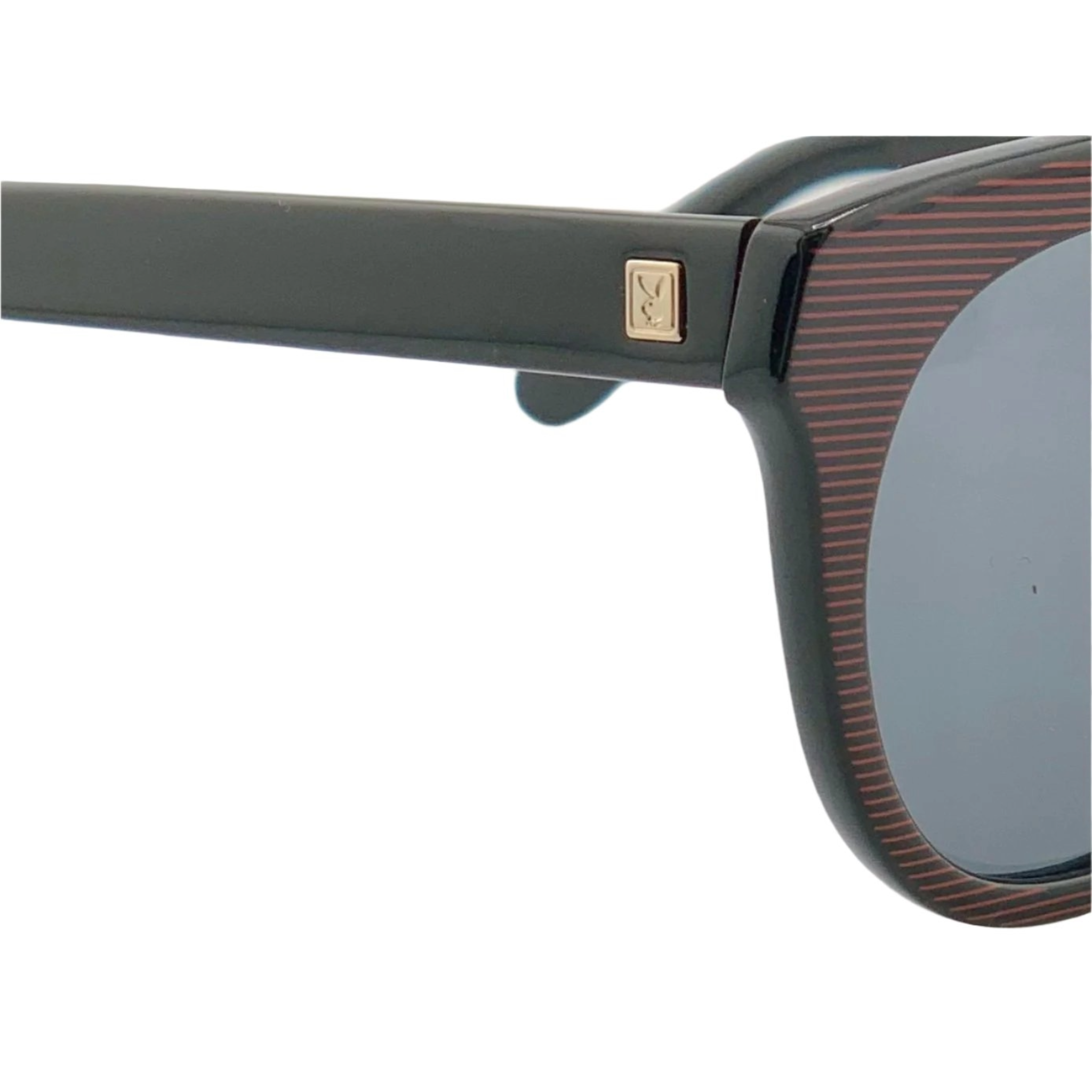 Authentic, original vintage Playboy sunglasses in red and black frame