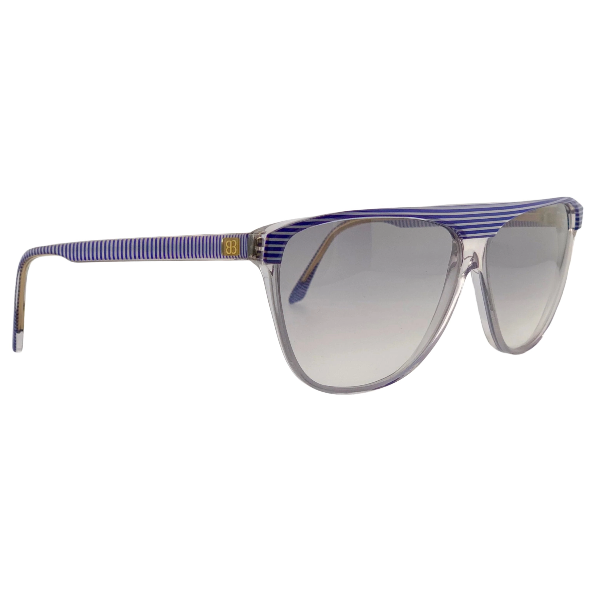 Grey lens vintage Balenciaga sunglasses made in France