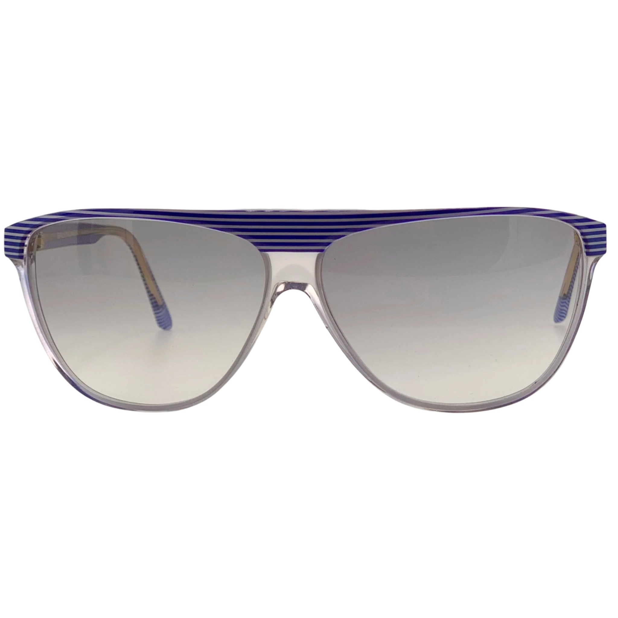 Vintage Balenciaga round sunglasses for men and women in purple and gold frame