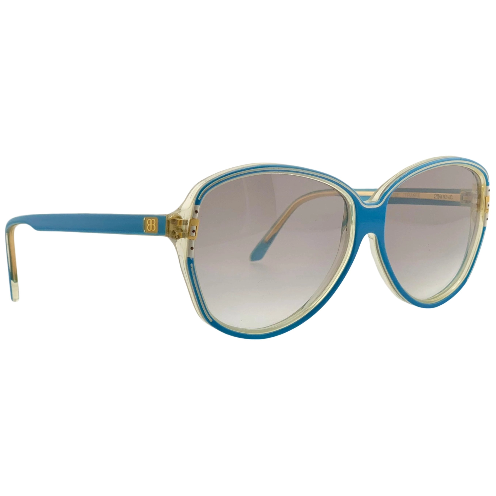 Black Balenciaga Round 2413 C sunglasses with silver detailing and dark lenses