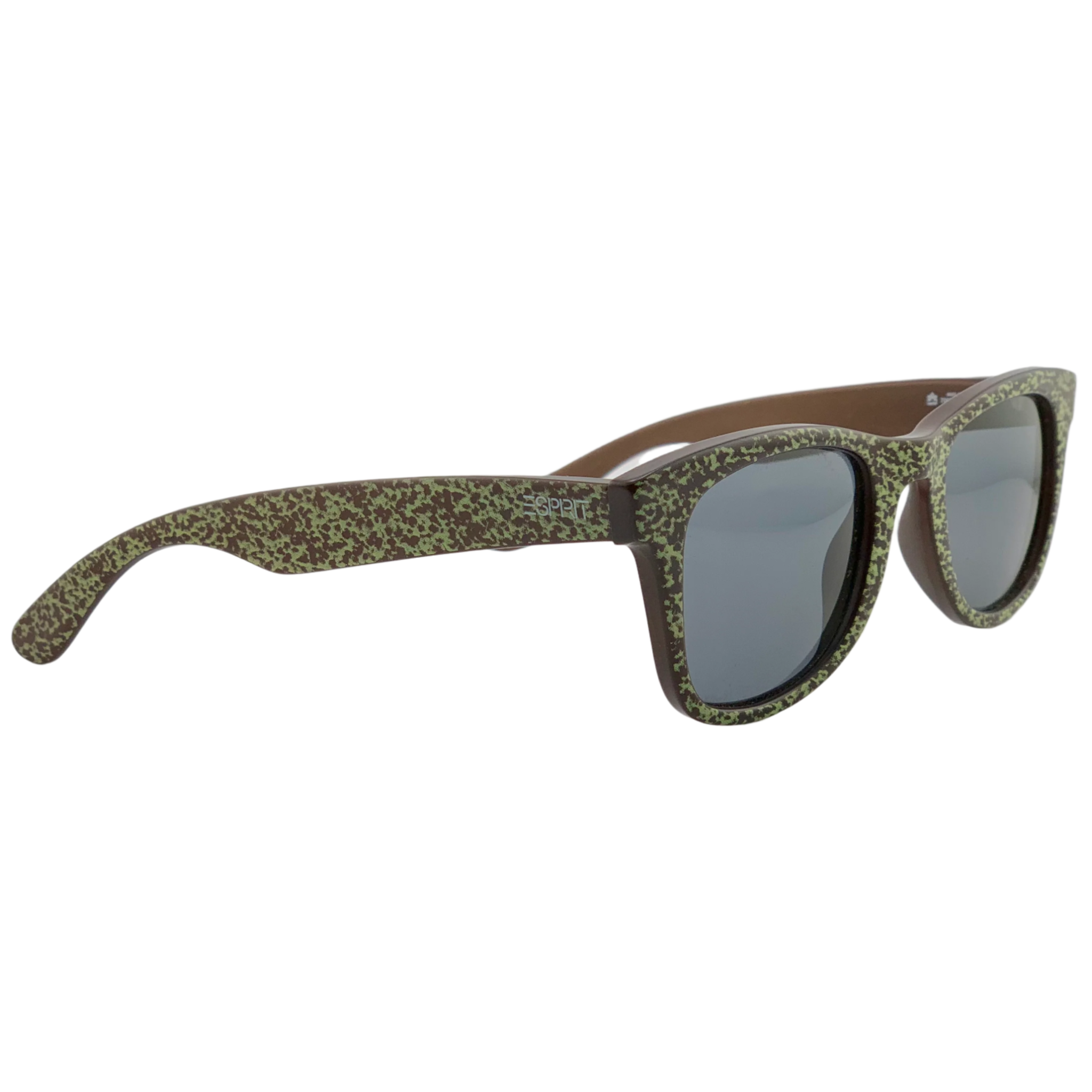 Esprit Wayfarer 7003 12 sunglasses for men and women Brown/green frame, grey lens, superb condition, original