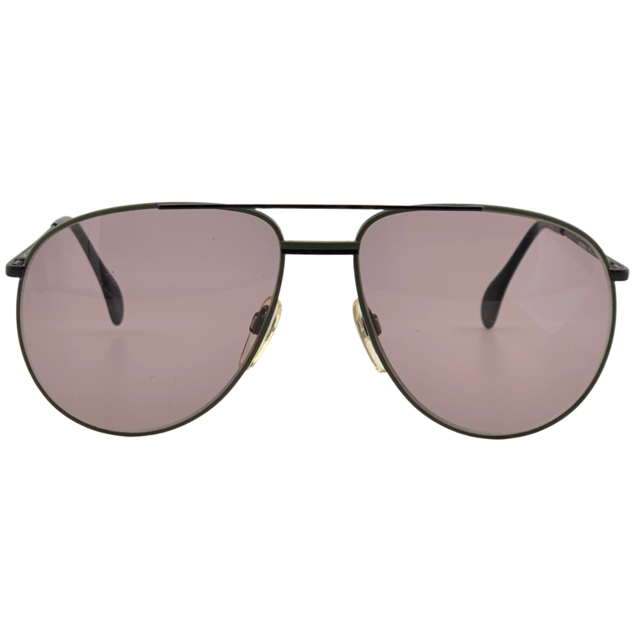 Vintage Menrad aviator sunglasses in black with pink lenses for men and women, made in Germany, never before worn or sold, in superb condition, authentic original