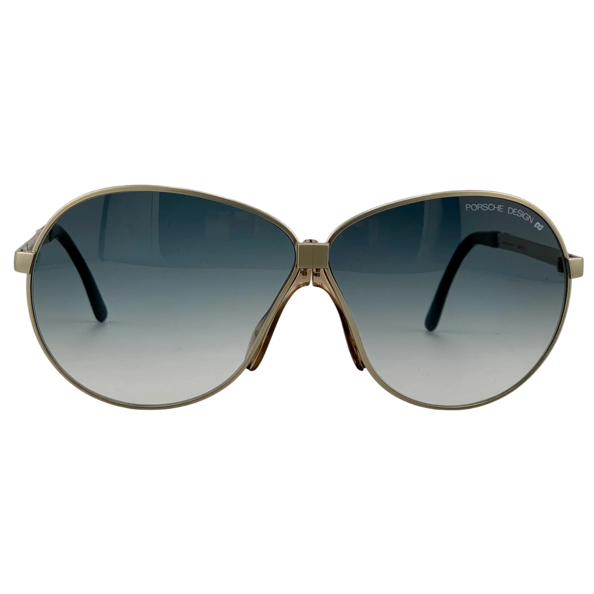 Vintage Porsche Aviator 5626 20 sunglasses for men and women, with gold frame and green lenses
