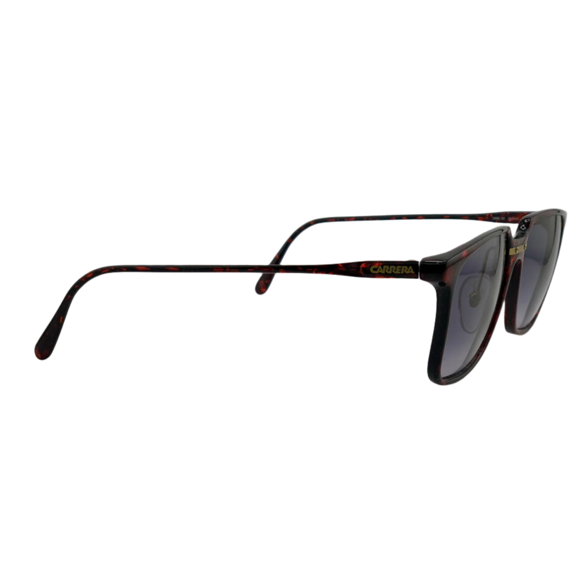 Original vintage red Carrera Wayfarer 5489 31 sunglasses with grey lenses, 100% UV protection, and a frame made in Austria Suitable for men and women