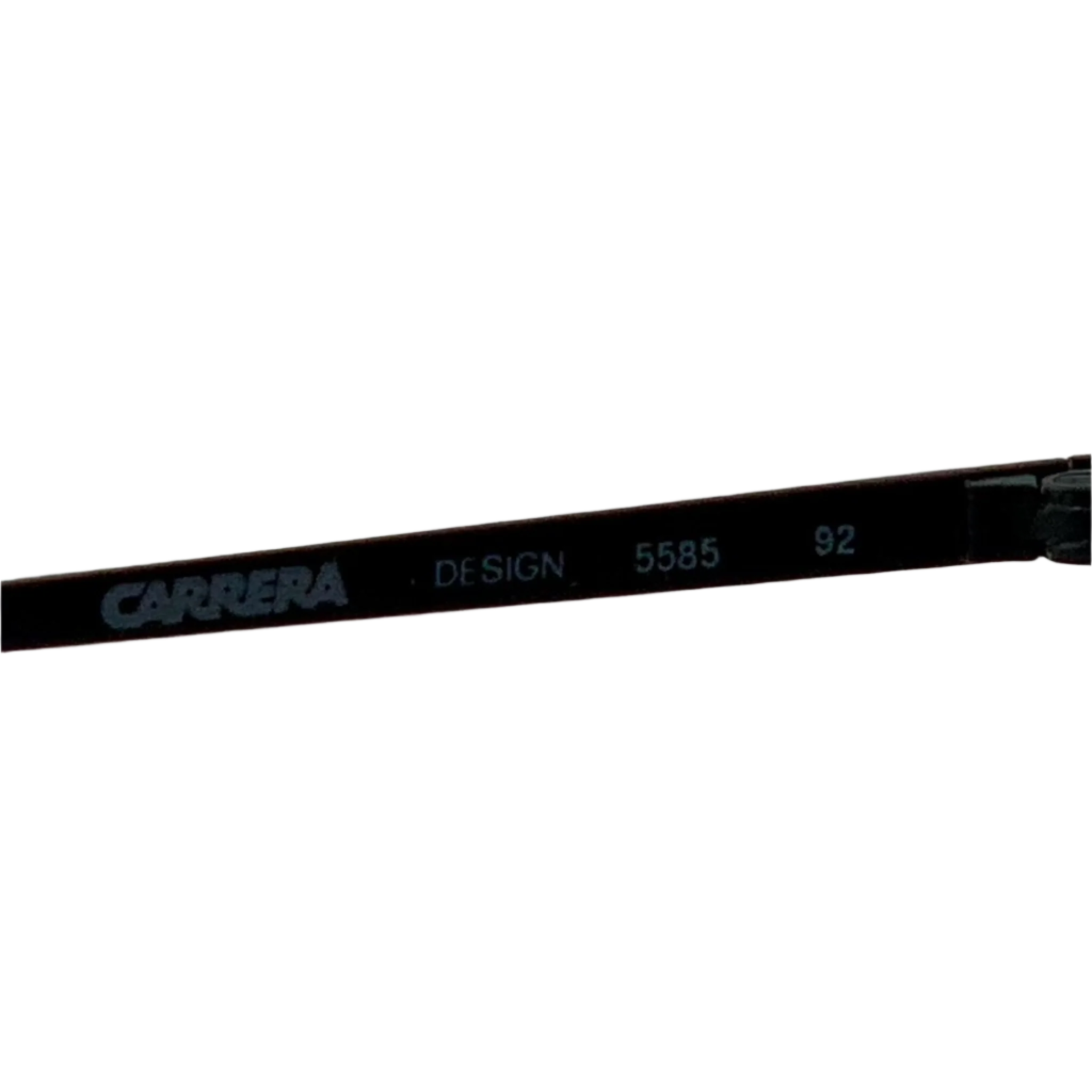 Authentic vintage Carrera Aviator 5585 92 sunglasses designed for men and women, featuring a black frame, grey lens, made in Austria, 100% UV protection, never worn or sold, in superb condition