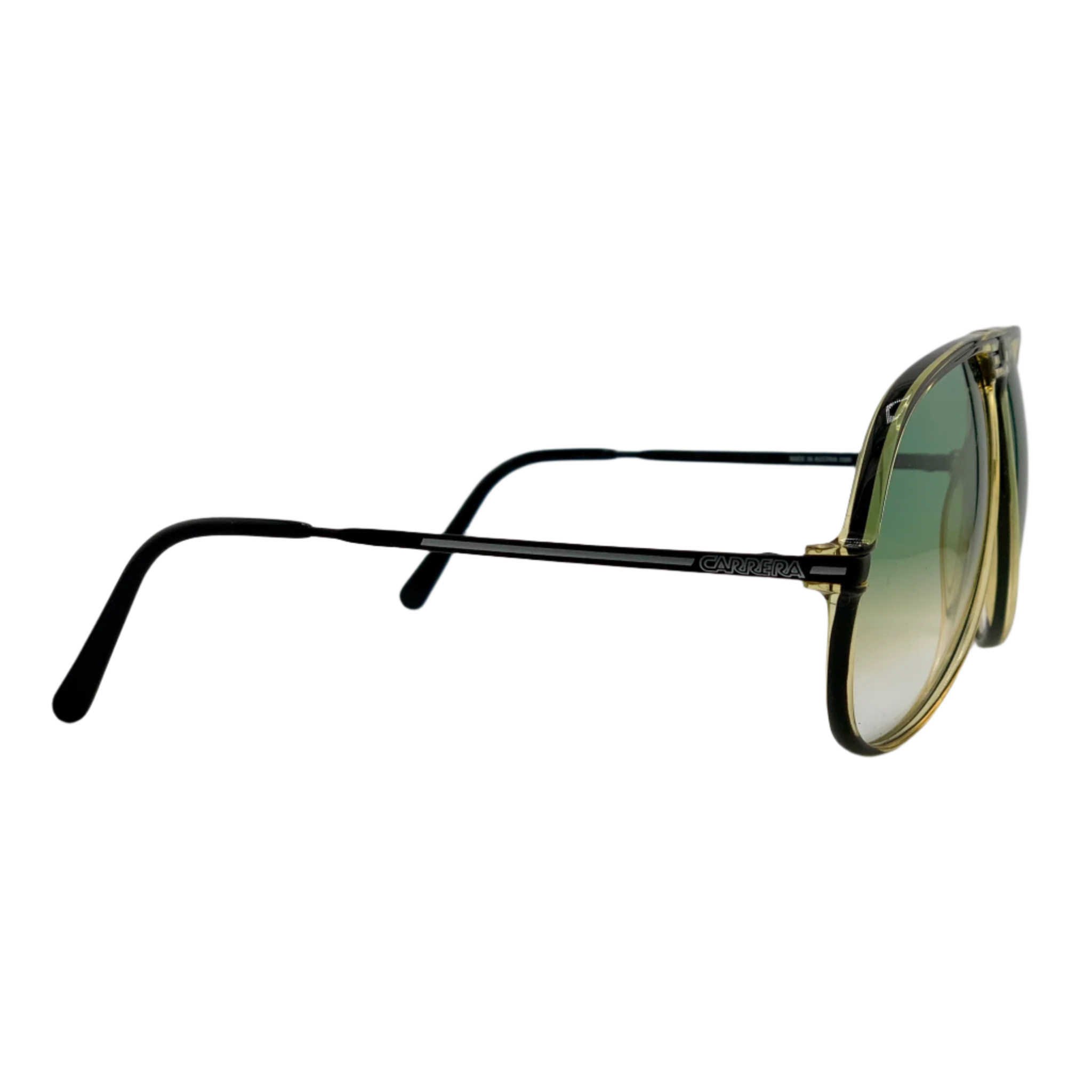 Stylish and durable Carrera Aviator sunglasses in black and gold