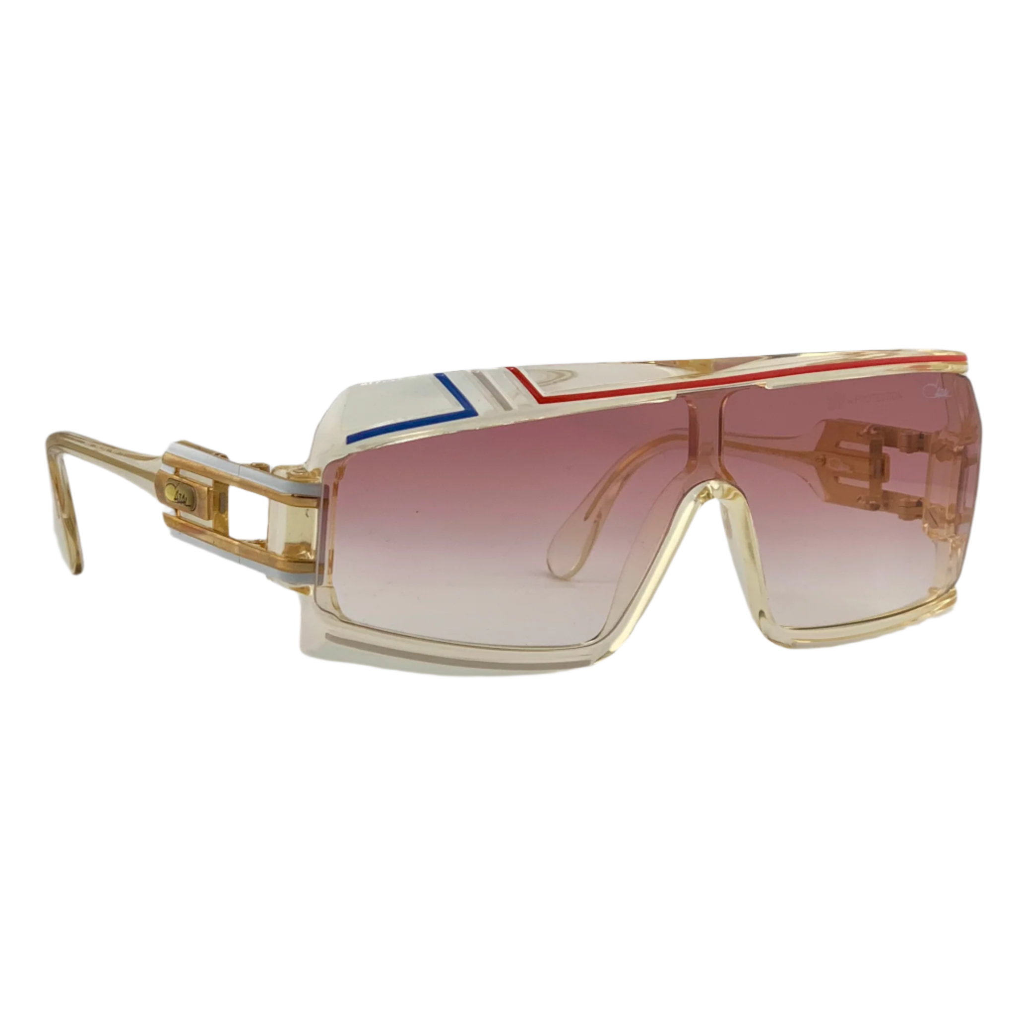 Vintage Cazal Flat Brow 858 sunglasses in Red frame for Men and Women