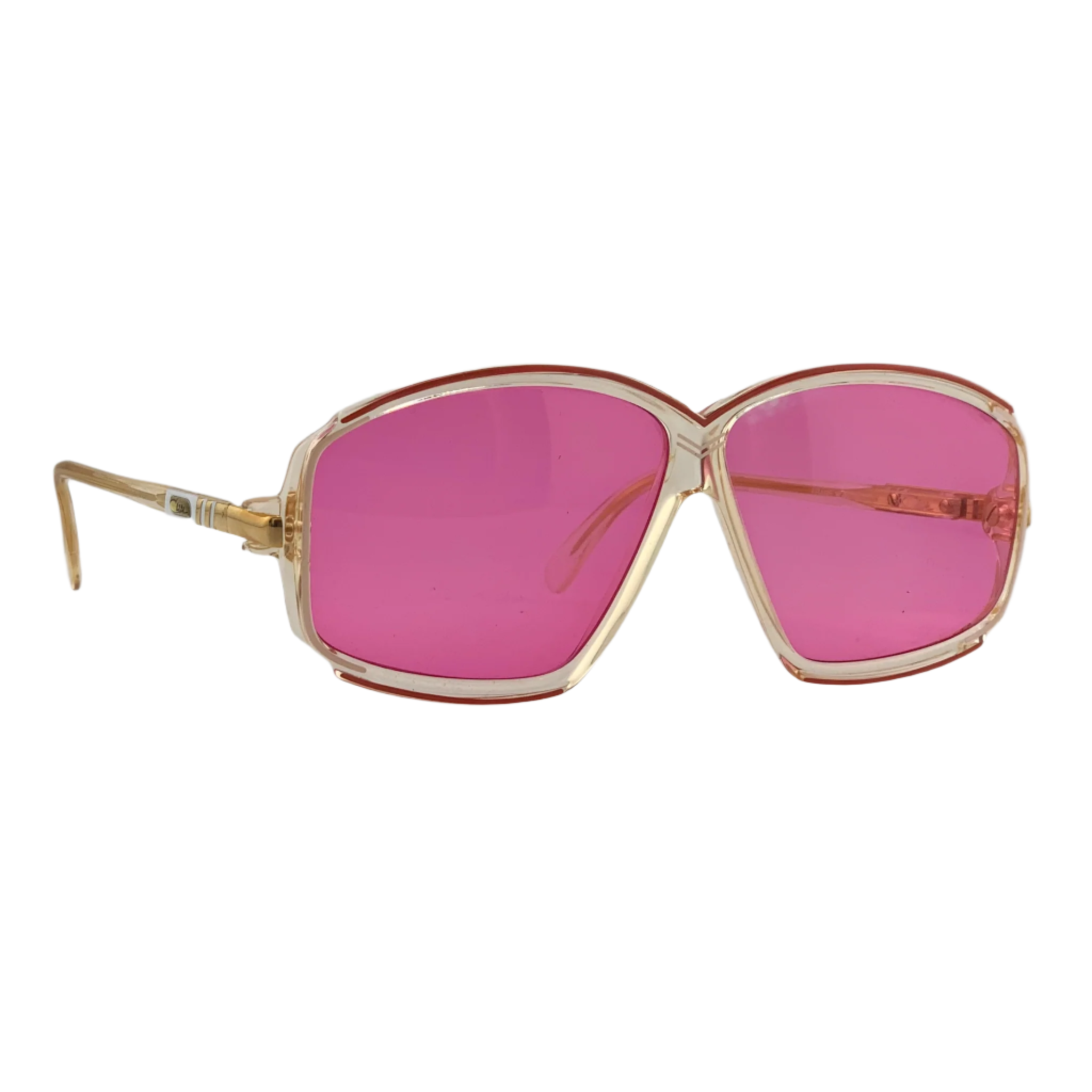 Pink Lens Oval Sunglasses Made in WGermany by Cazal for Men and Women
