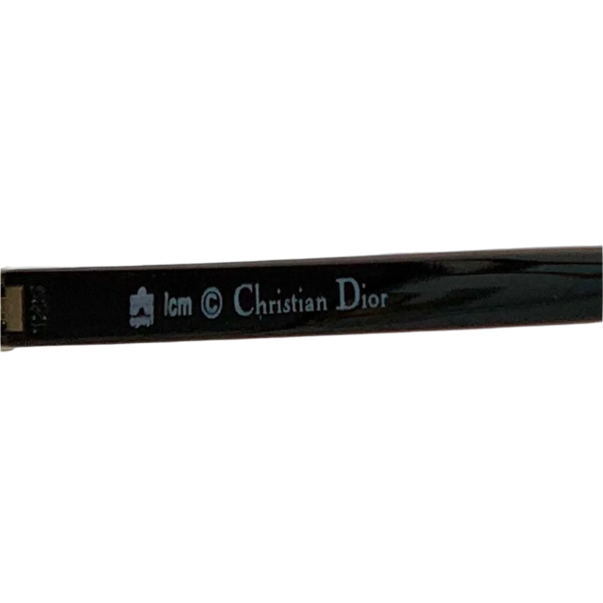Black and gold Christian Dior Square 2688 49 sunglasses on display
