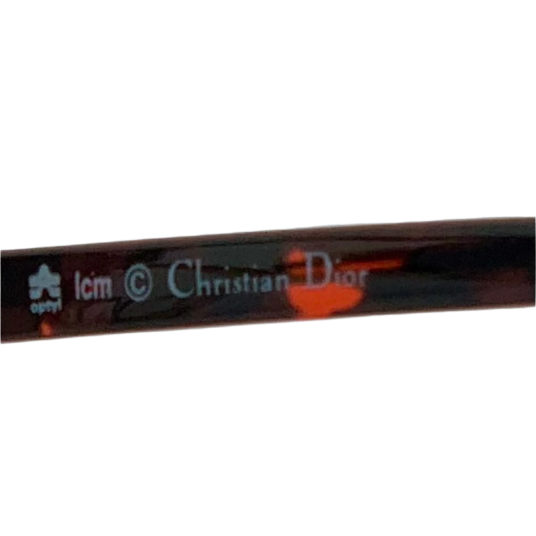 Authentic vintage Christian Dior Square 2688 43 sunglasses for women in tort, gold, and red with brown lenses, made in Germany and in superb condition, never before worn or sold