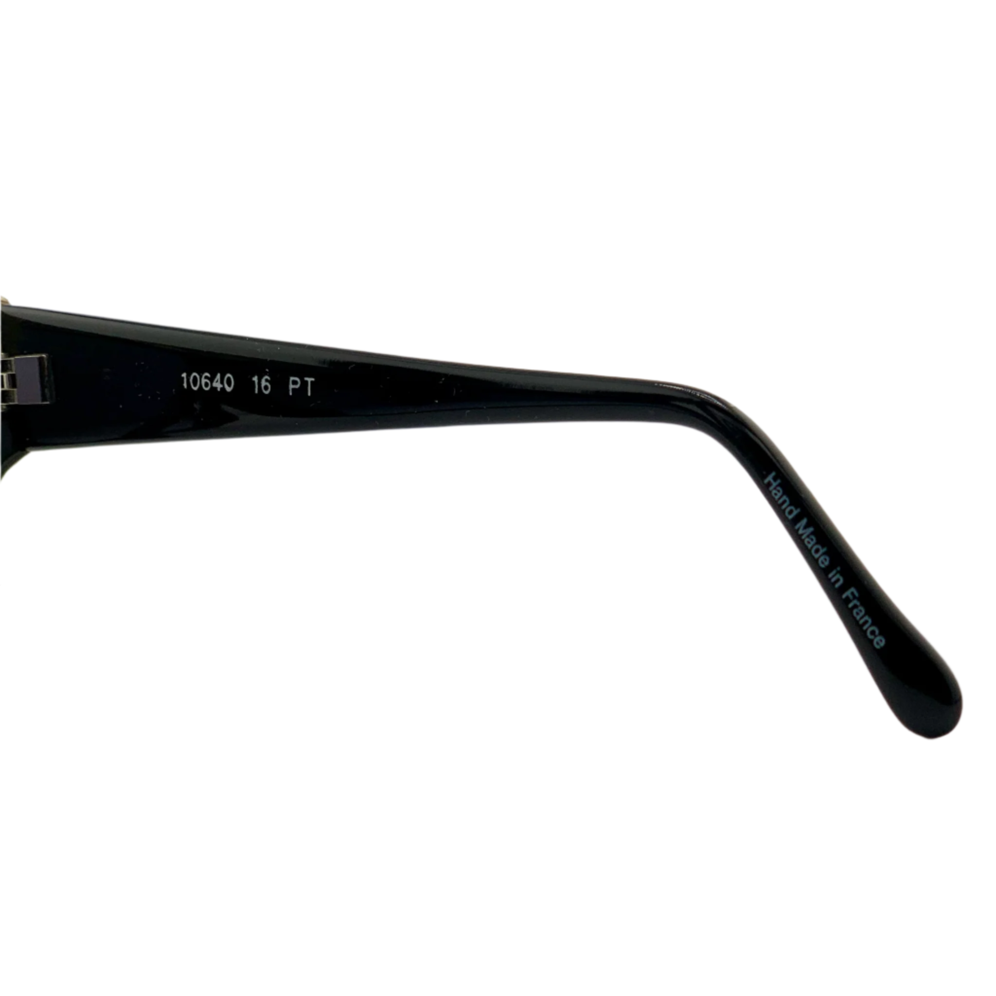 Unworn vintage Emmanuelle Khanh flat brow sunglasses for both men and women Black and snake print frame with blue lenses Made in France