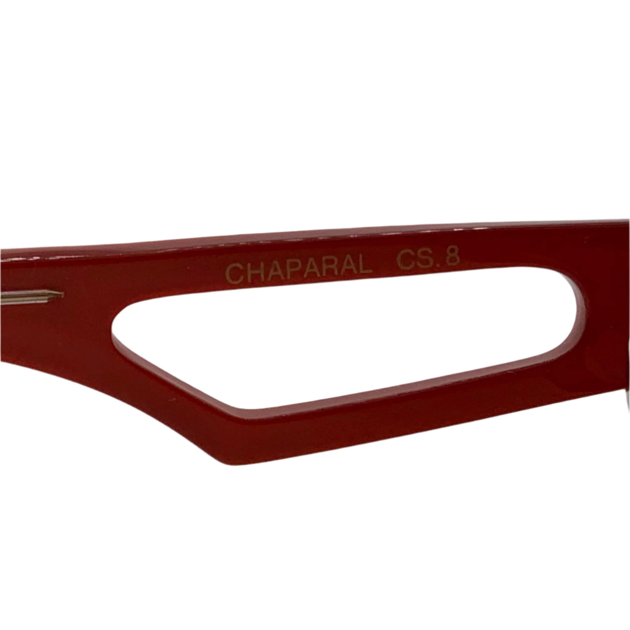 Black and red frame with brown lenses, hand made in France, vintage Claudia Carlotti flat brow sunglasses for men and women, never before worn or sold, superb condition, authentic original