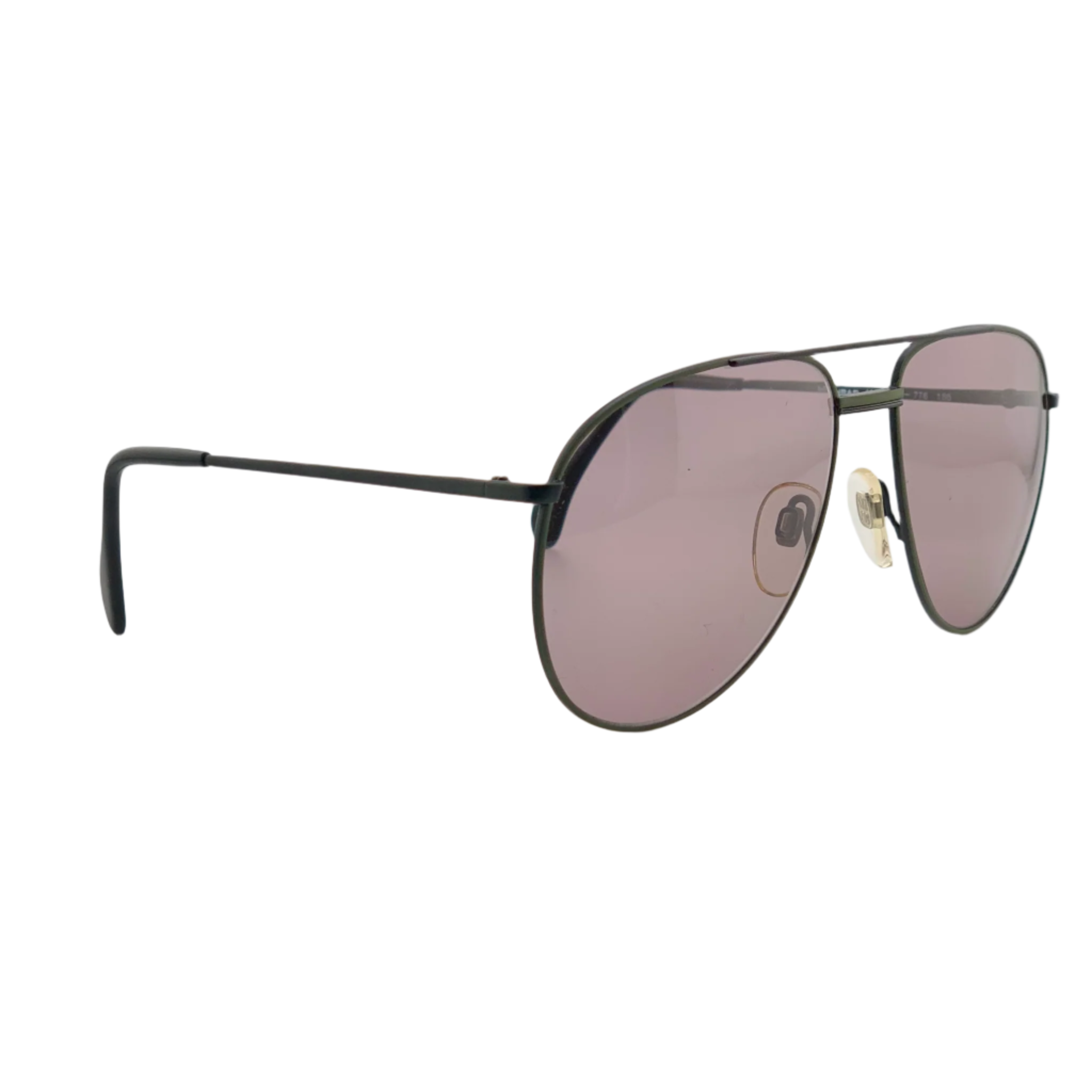 Vintage black Menrad Aviator 741 sunglasses with pink lenses, made in Germany, in superb condition, never worn or sold, authentic original