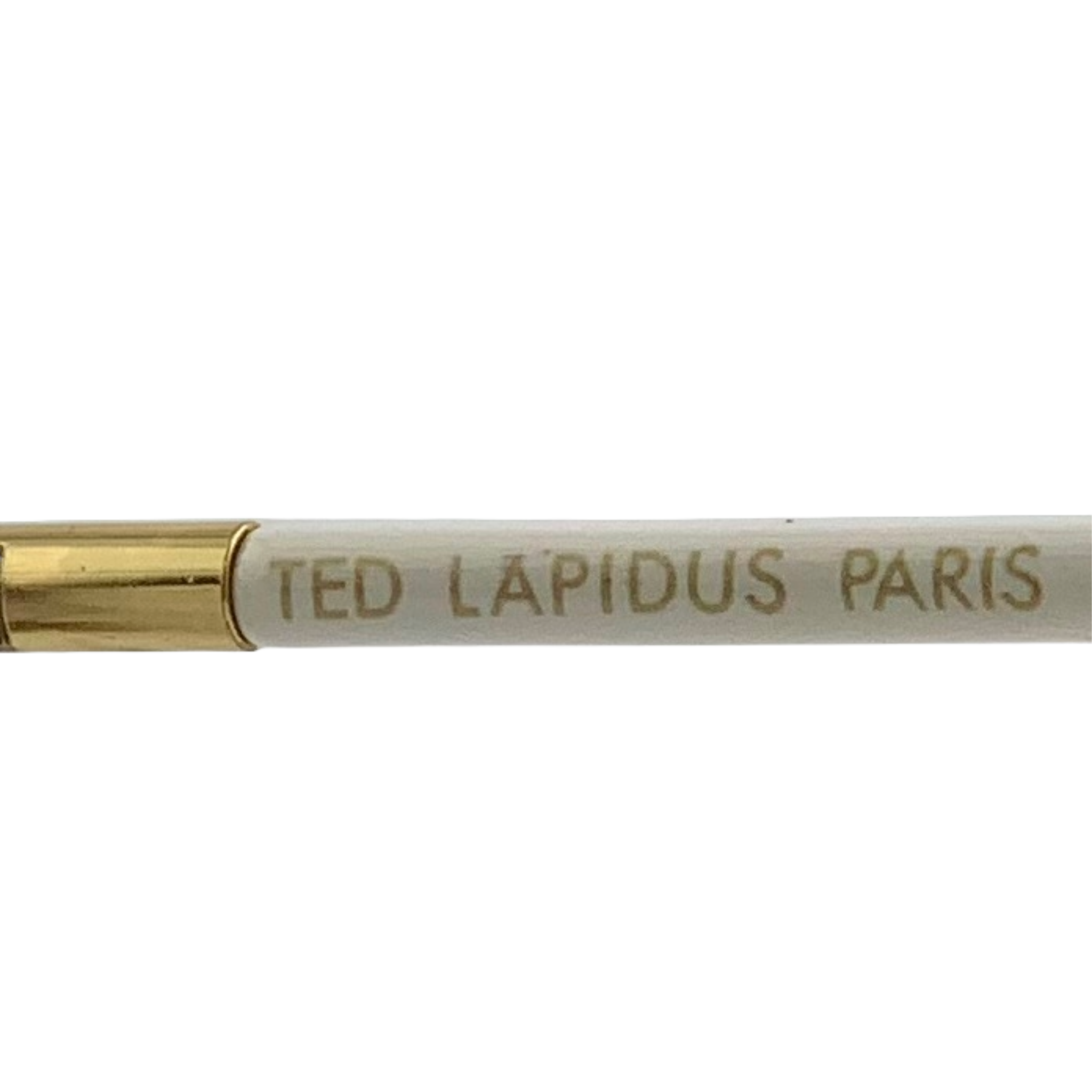 Authentic vintage Ted Lapidus Square sunglasses in white and gold, with purple lenses, made in France and in superb condition, never worn or sold