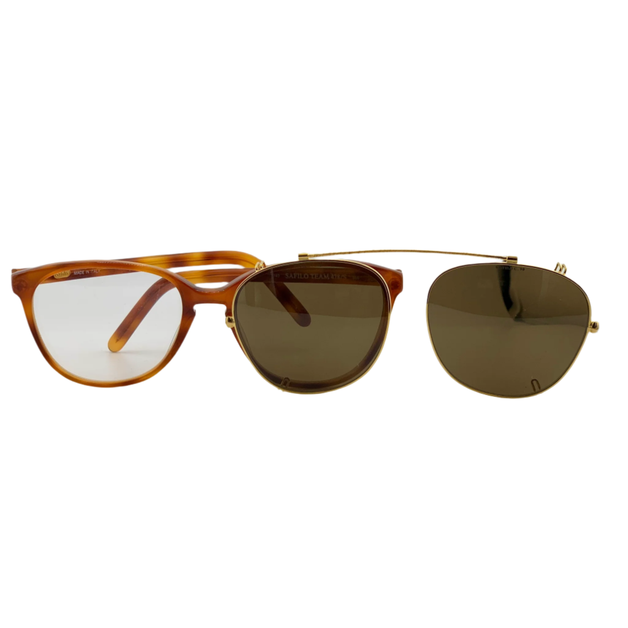 High-quality Safilo round sunglasses never before worn or sold