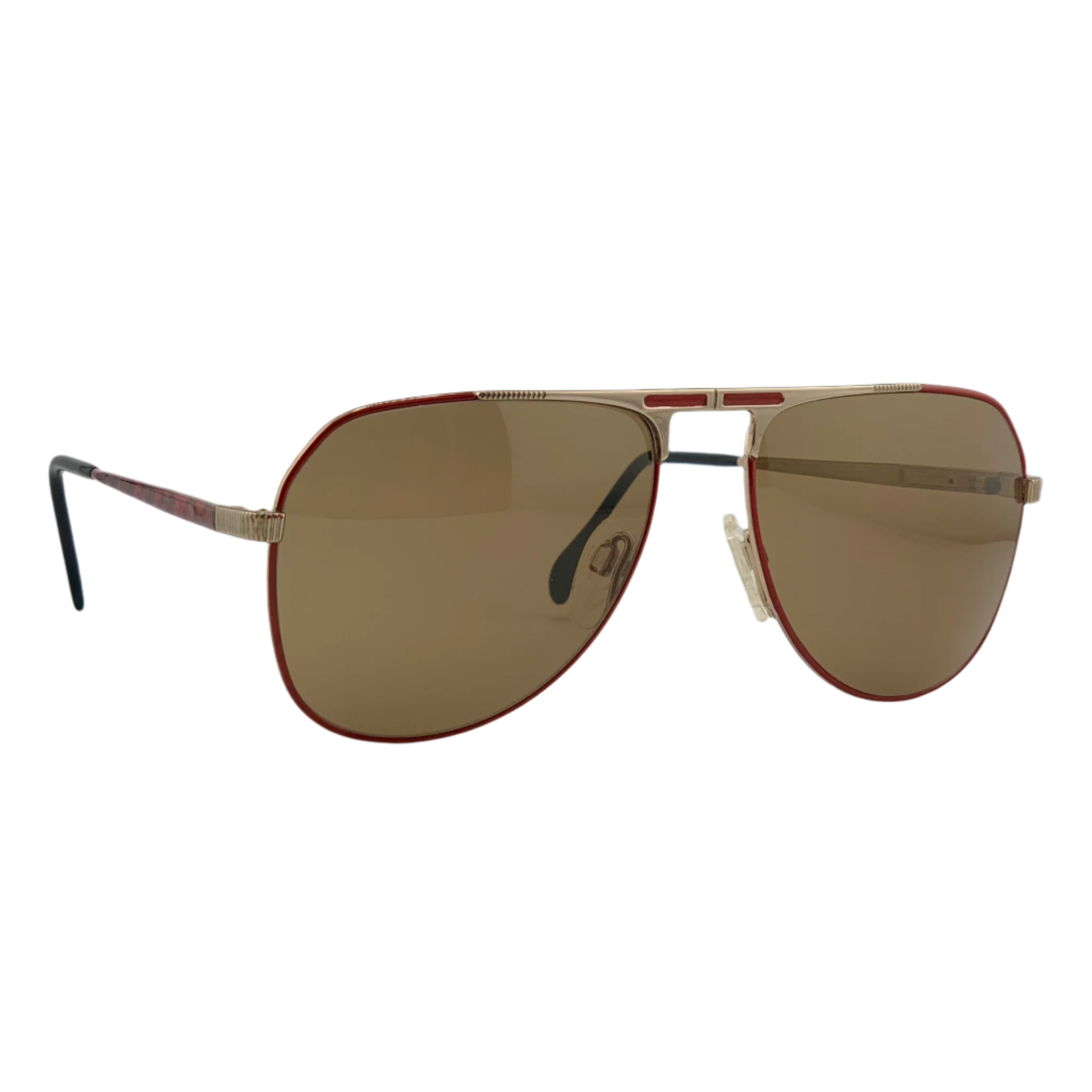 Menrad Aviator 311 710 sunglasses in red frame and brown lenses, made in Germany, never worn or sold, in excellent condition, perfect for men and women