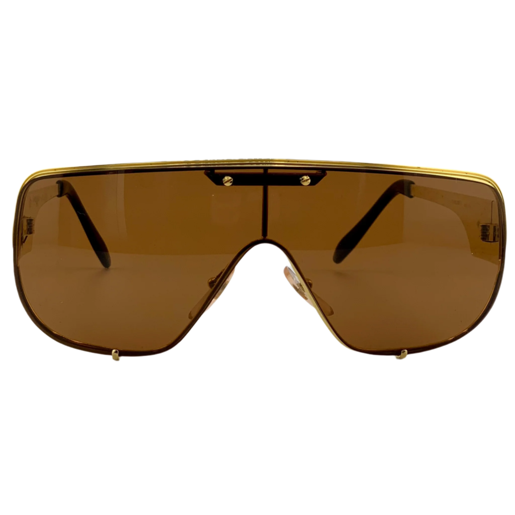 Vintage Diane Von Furstenberg Square sunglasses in gold frame