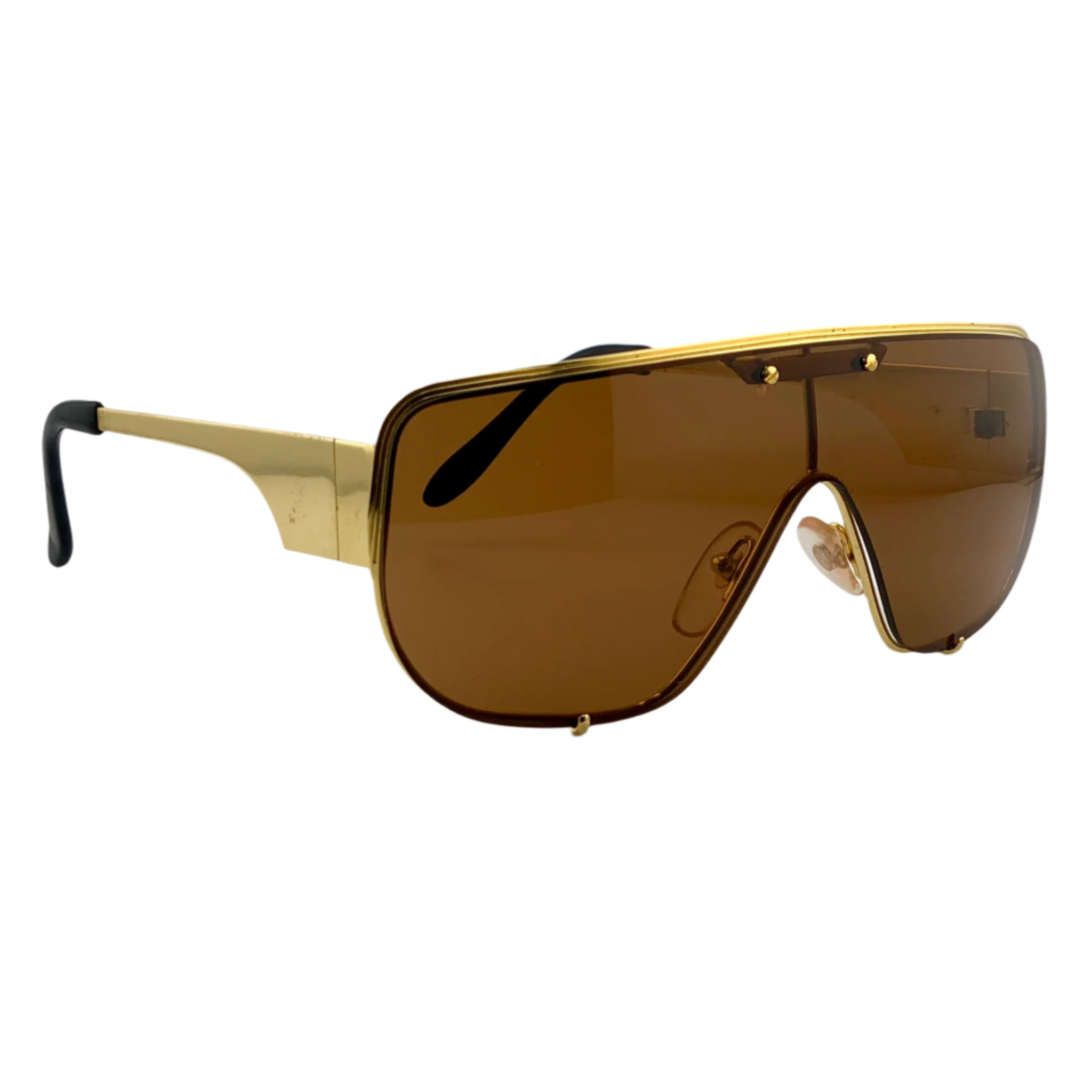 Unisex sunglasses with brown lenses