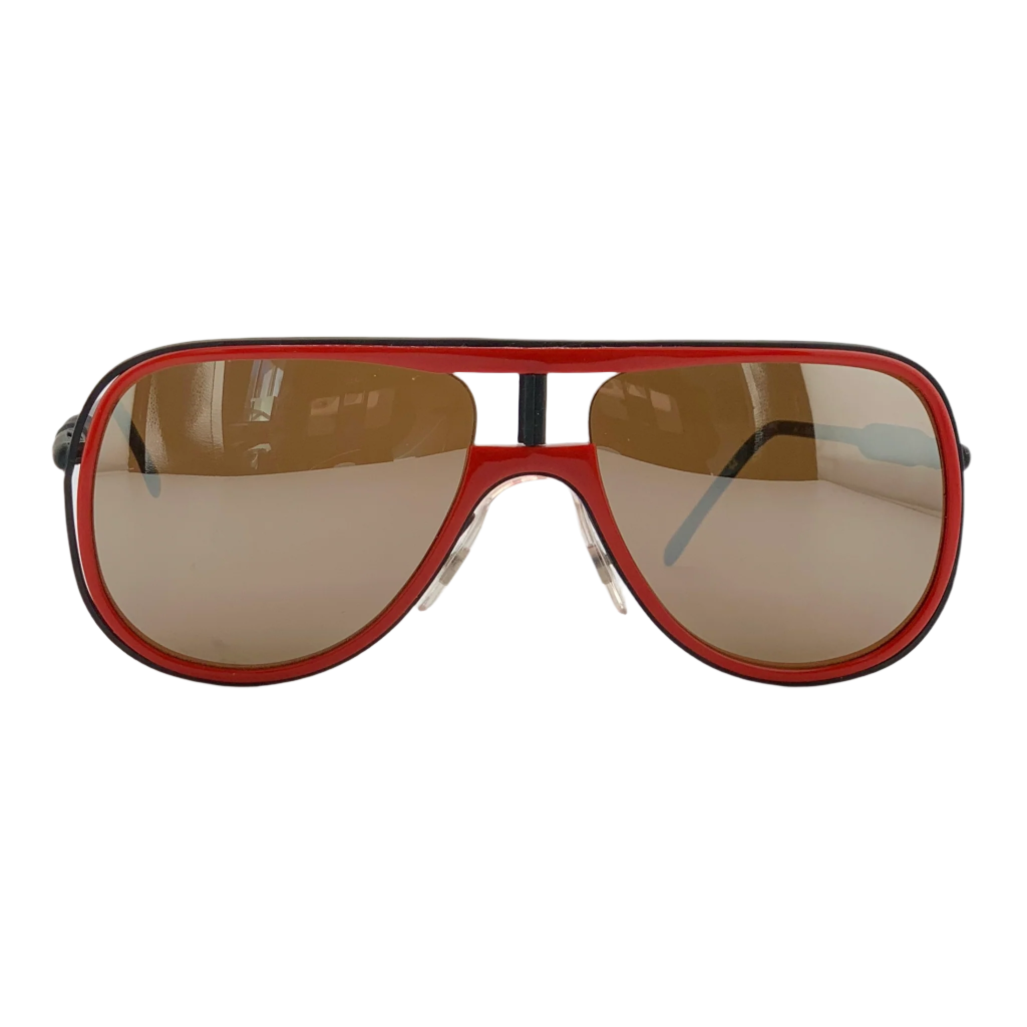 Vintage Alitalia Aviator sunglasses in Black/Red frame for Men and Women