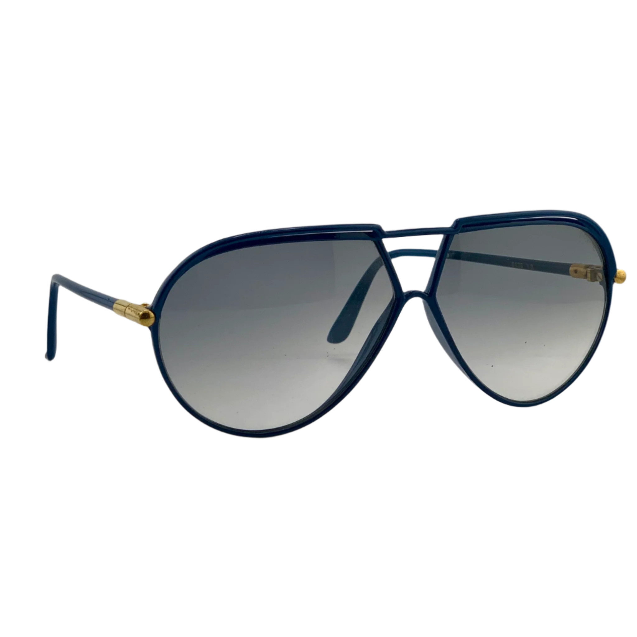 Yves Saint Laurent Aviator 8129 sunglasses with gold frame and brown lenses