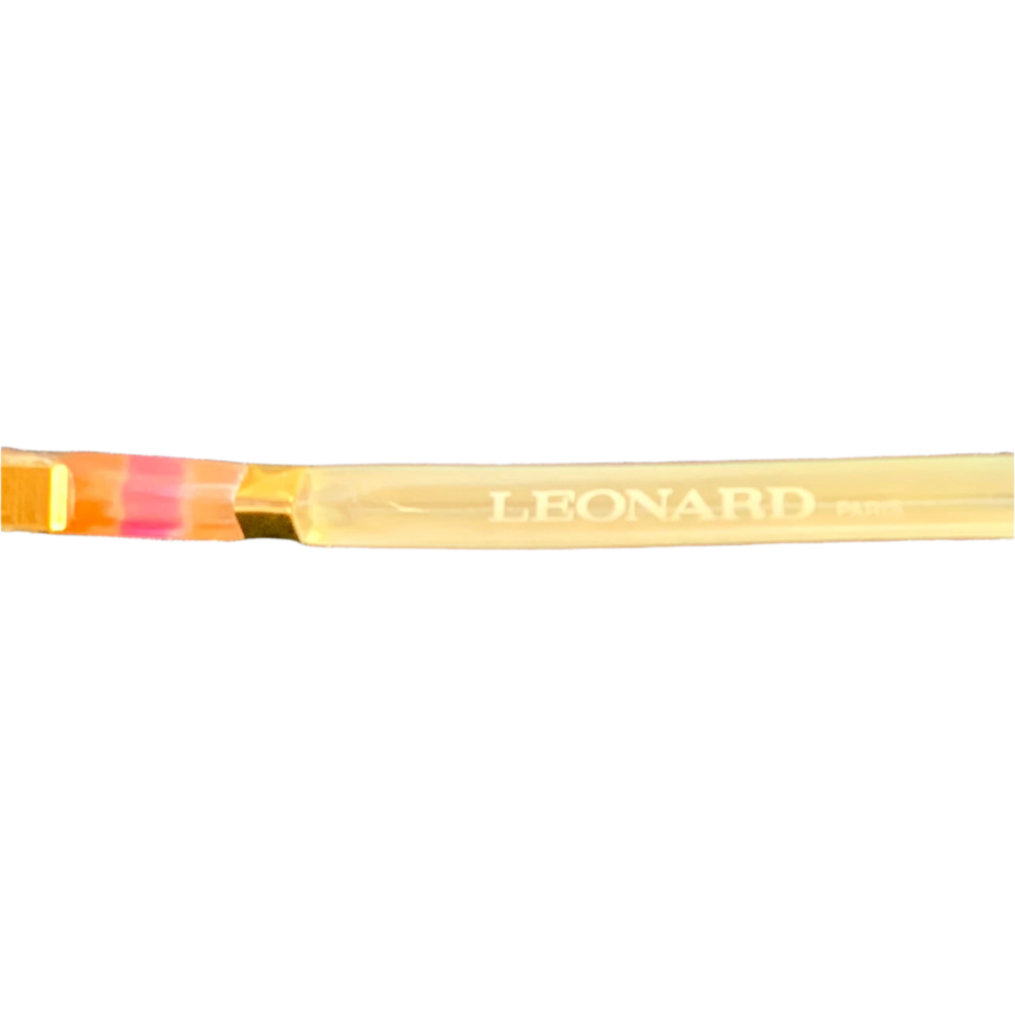 Vintage Leonard Square LE15 06 sunglasses for men and women in clear frame and brown lens, made in France and in superb condition, never before worn or sold