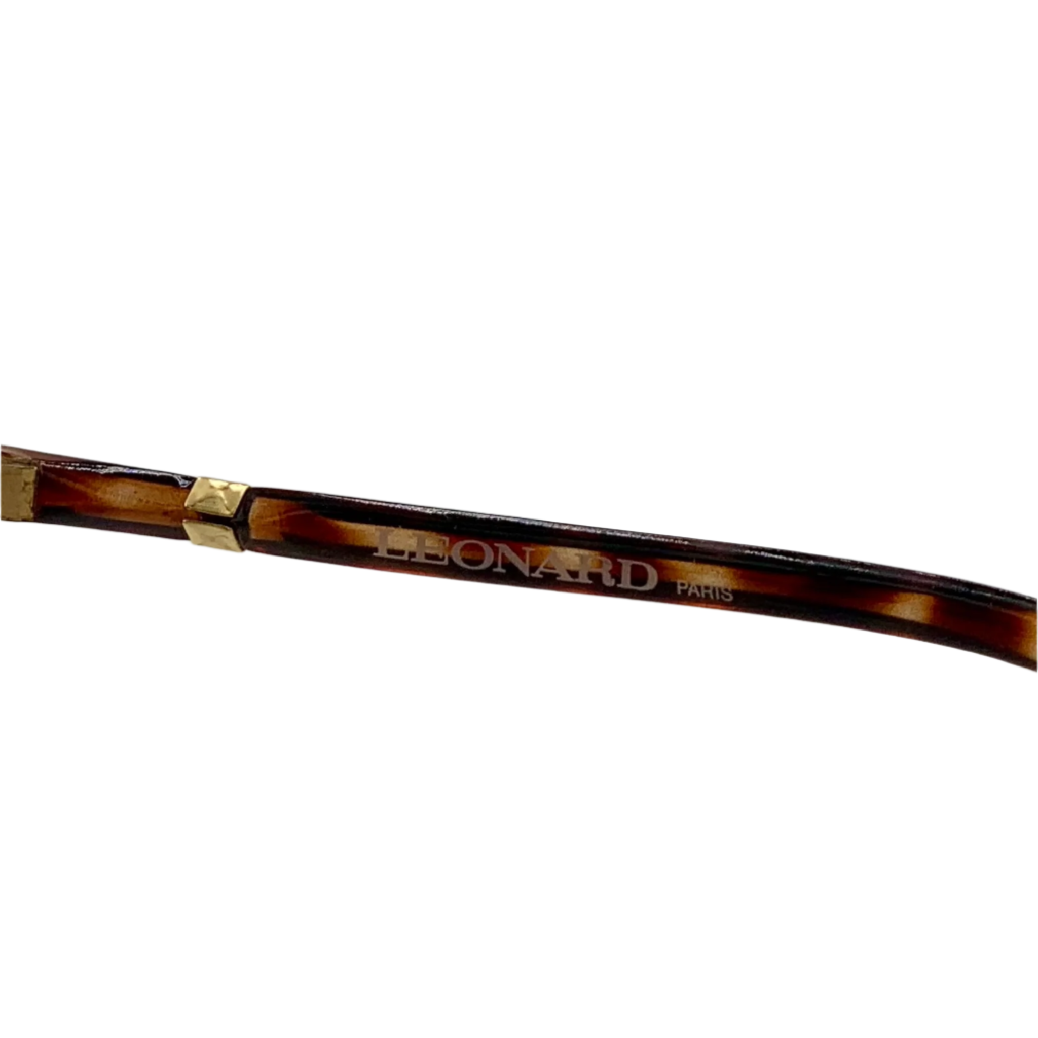 Brown frame Leonard Square LE15 02 sunglasses with brown lenses, made in France