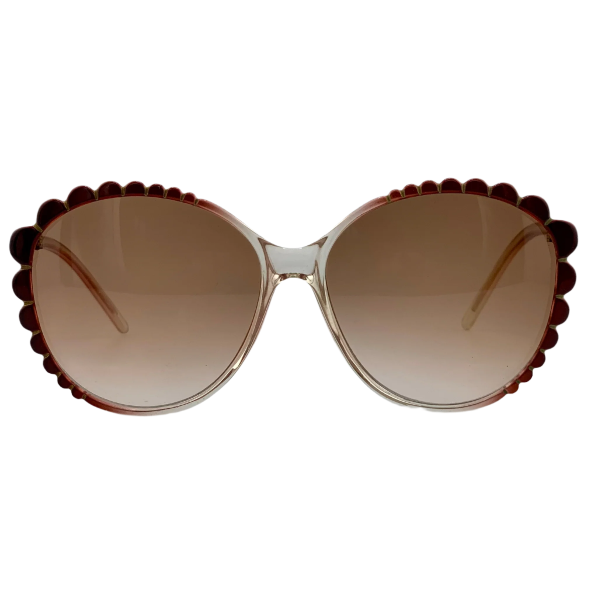 Vintage Brown/Clear Mannequin Round 7202 Sunglasses for Men and Women