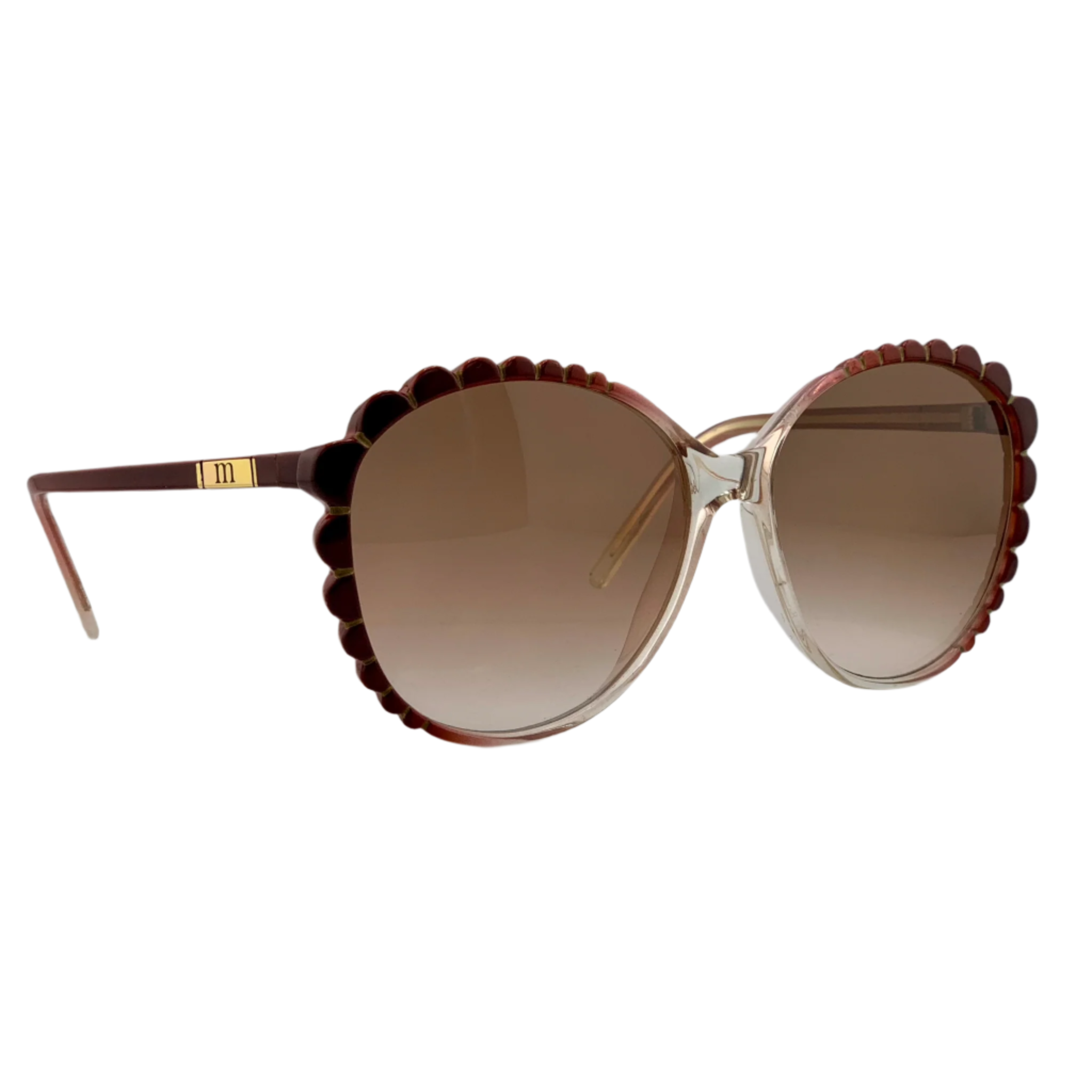 Brown Lens Mannequin Round 7202 Sunglasses Made in France