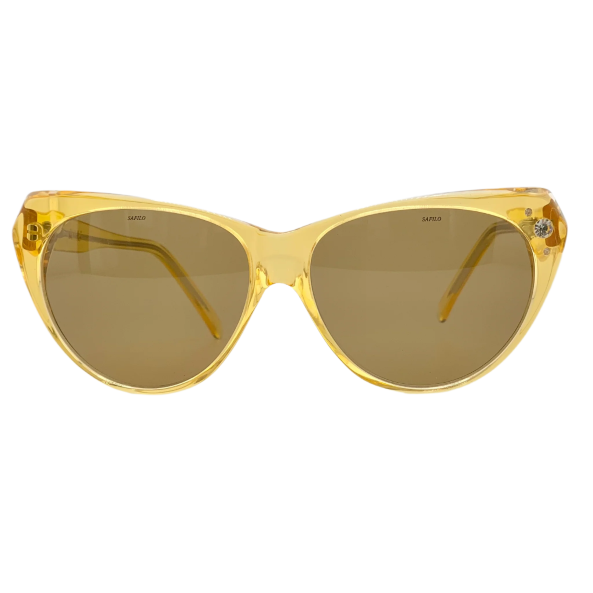 SAFILO CAT EYE EUFORIA 5 sunglasses in black with gold detailing