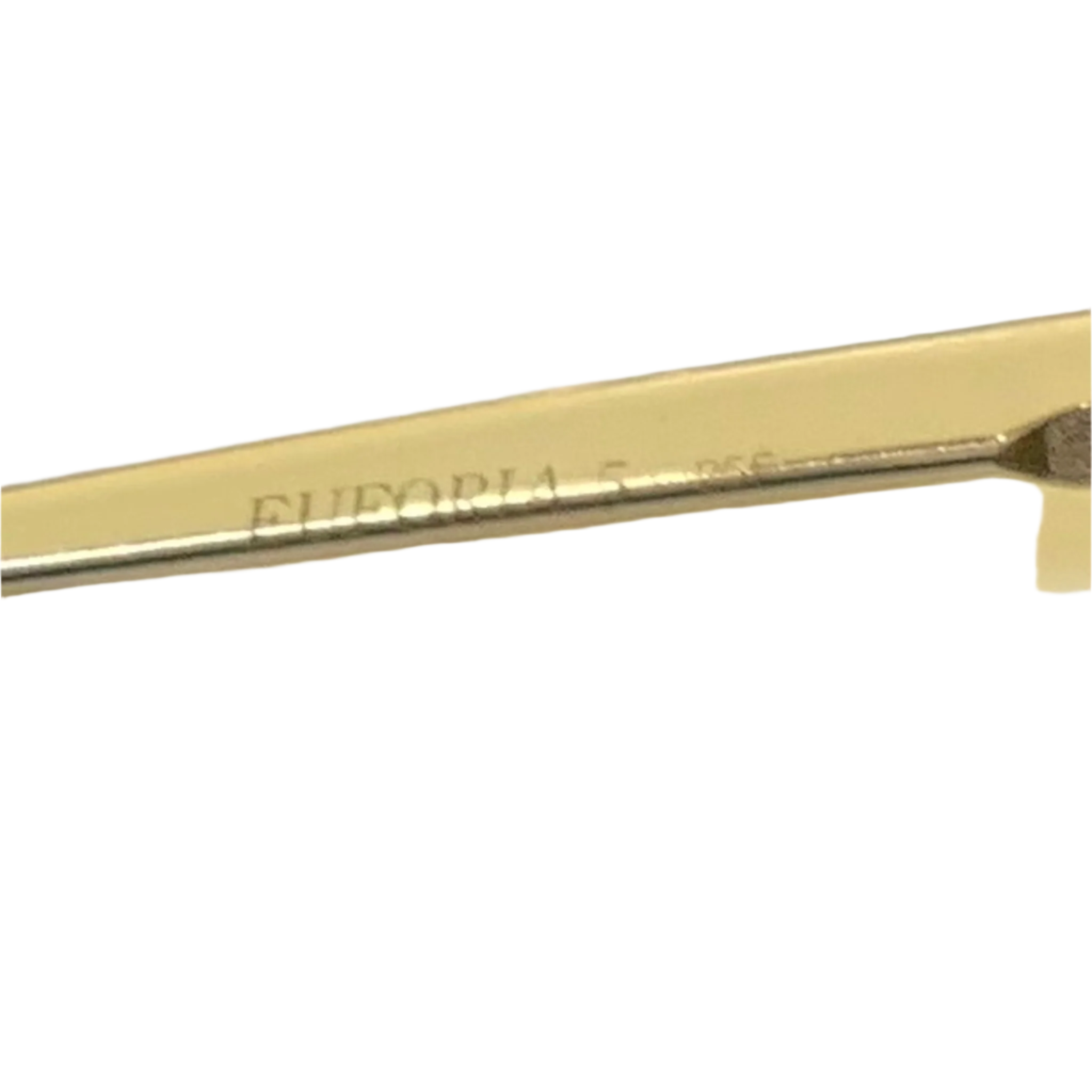 Black and gold Safilo cat eye Euforia 5 sunglasses with unique design
