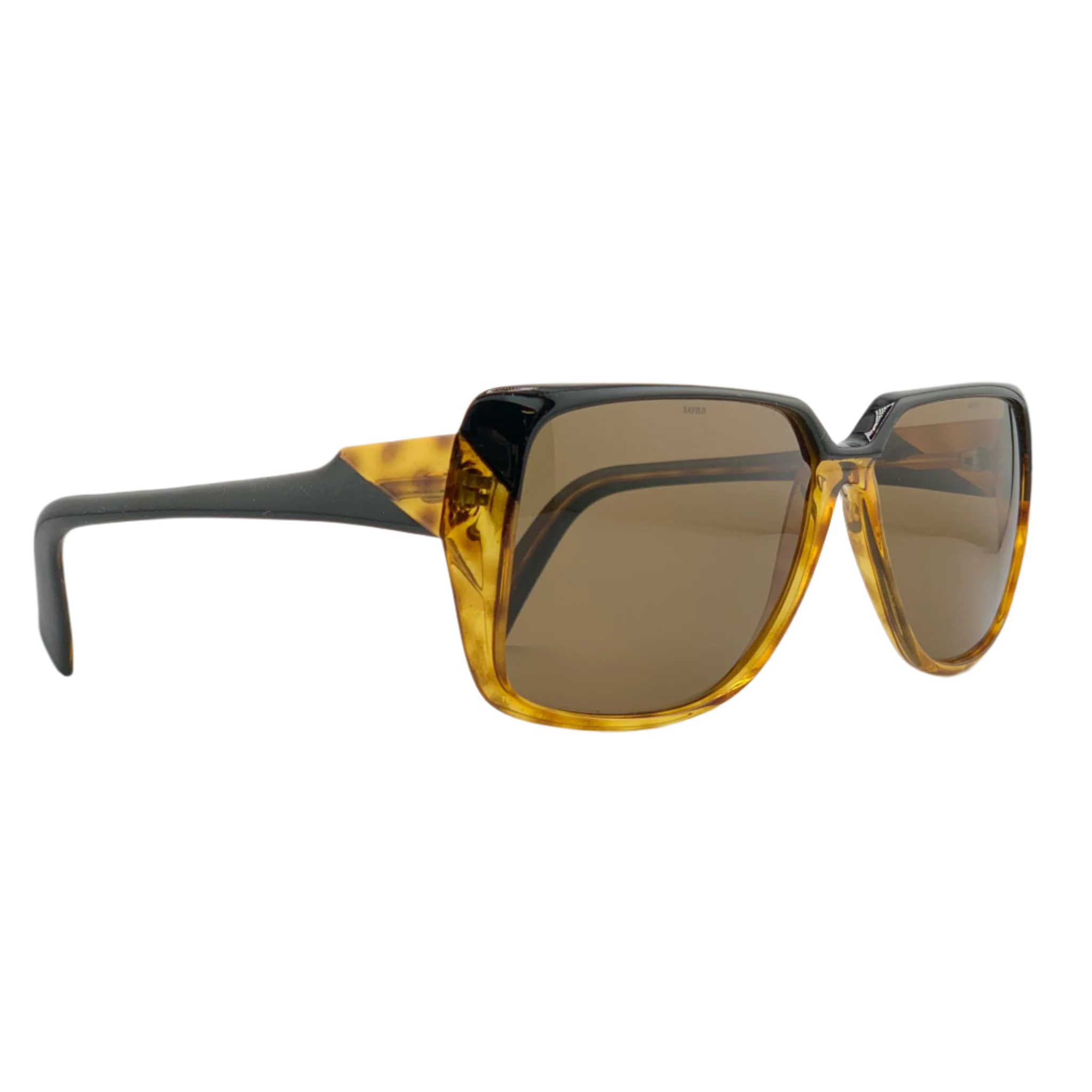 SAFILO SQUARE SENTIERI/1 eyeglasses with black frames and square lenses