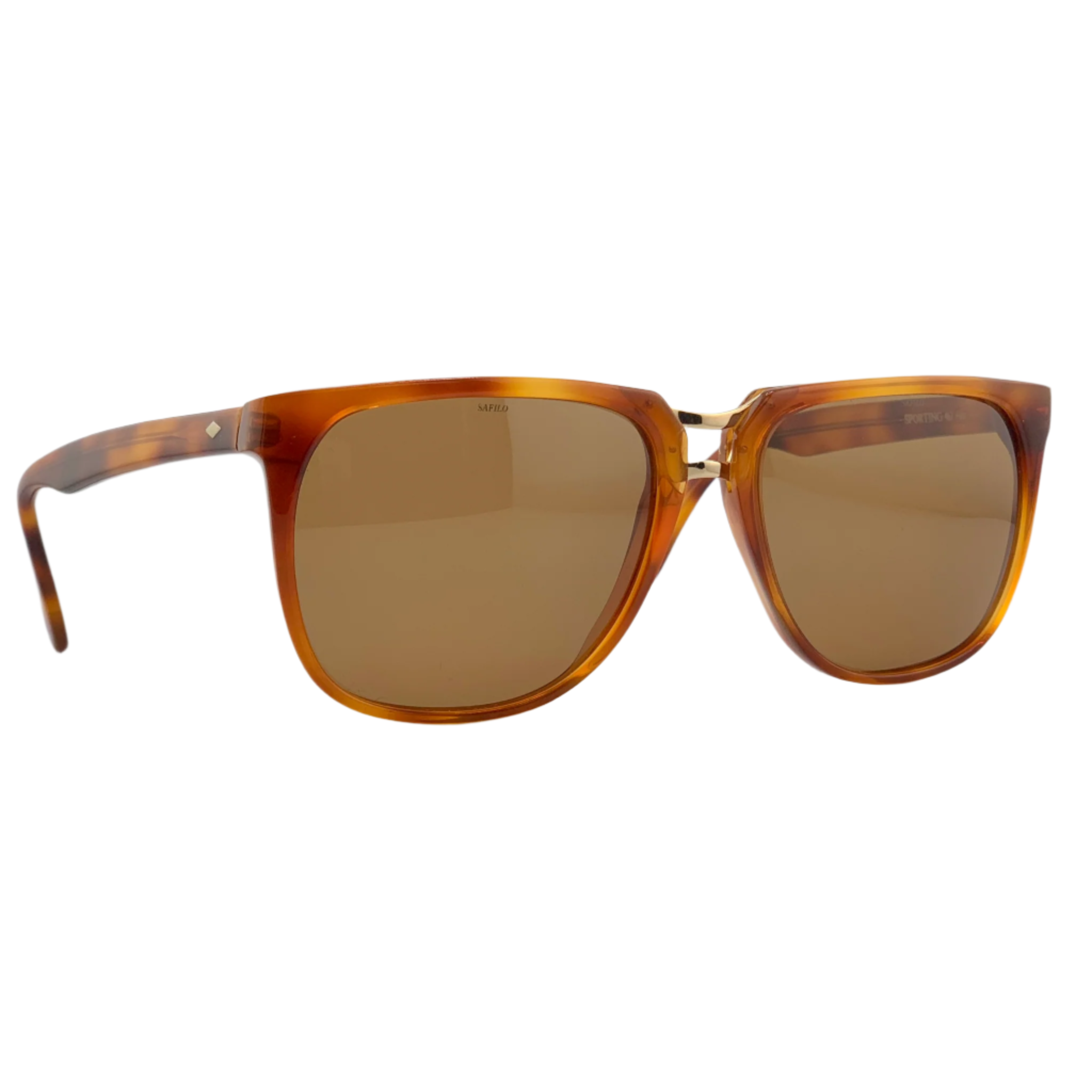 Tort frame with brown lenses, made in Italy