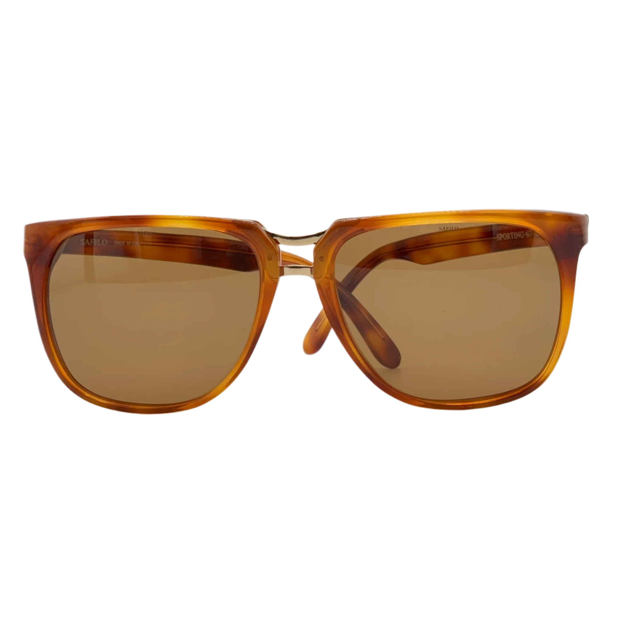 Italian made Safilo Aviator Sporting 467 sunglasses in tort frame