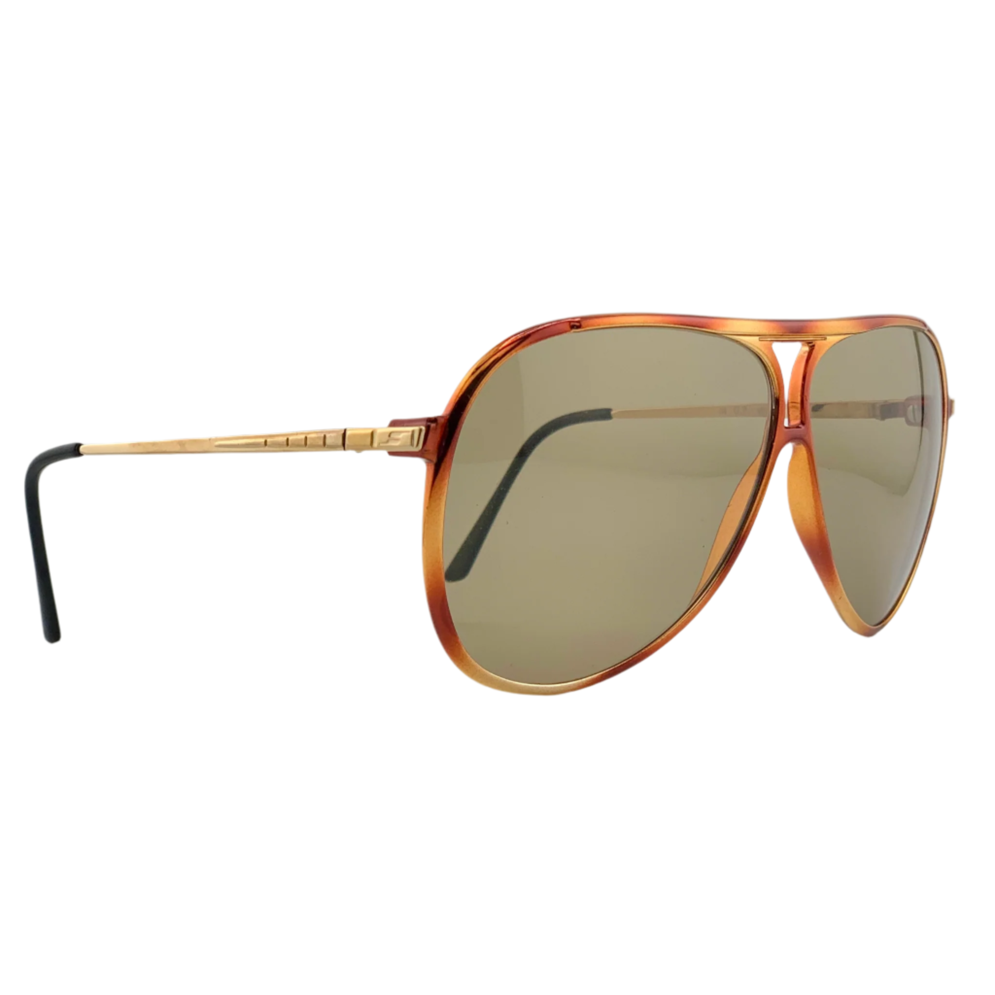 SAFILO AVIATOR GP 68V sunglasses with gold frames and gradient lenses
