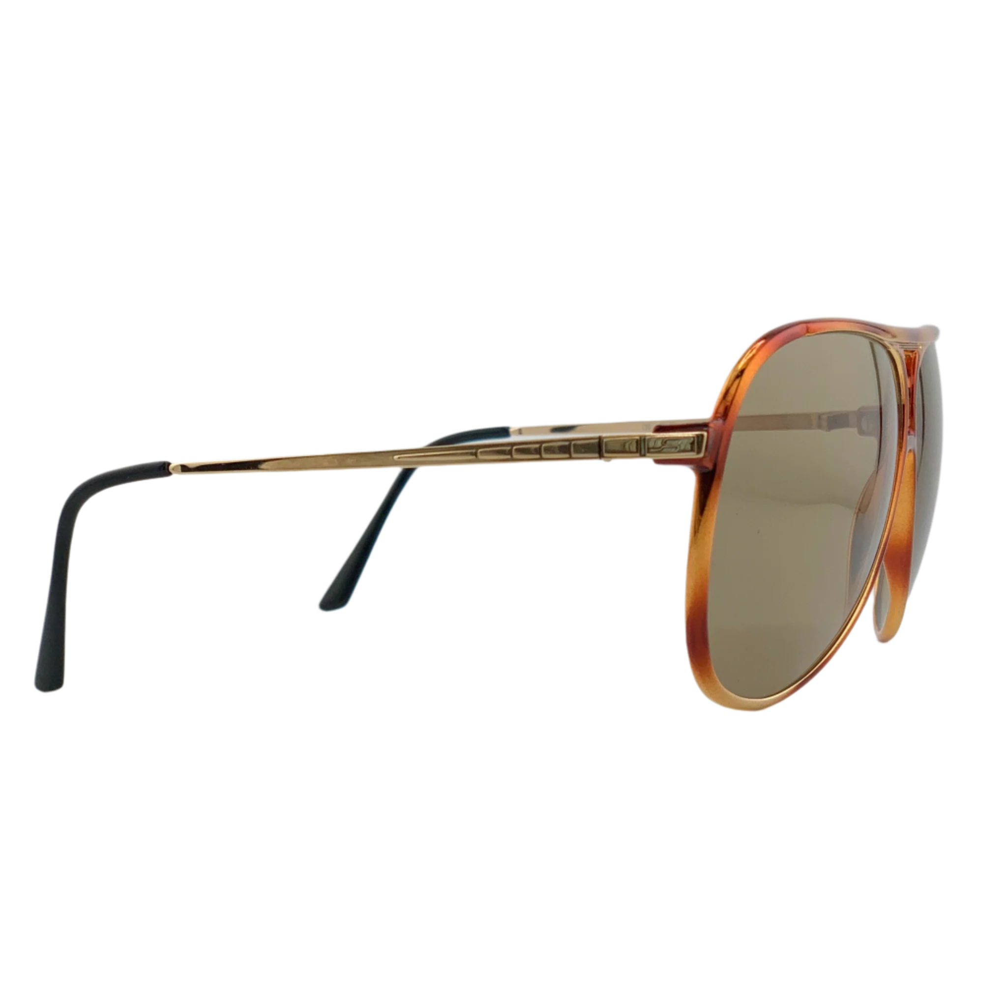 Safilo Aviator GP 68V sunglasses in classic aviator style with sleek metal frame and gradient lenses for men