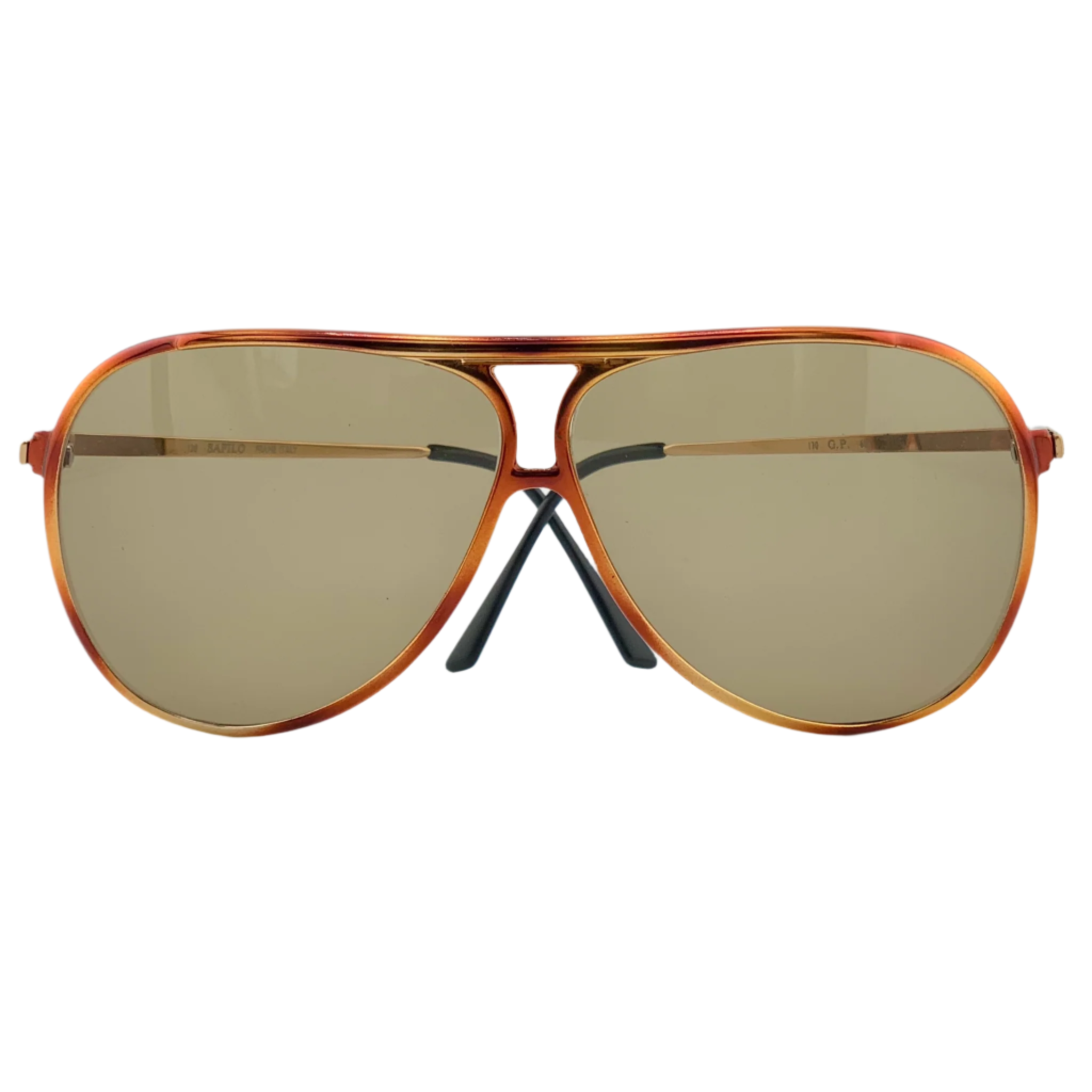 Sleek and stylish Safilo Aviator GP 68V sunglasses with gold frames
