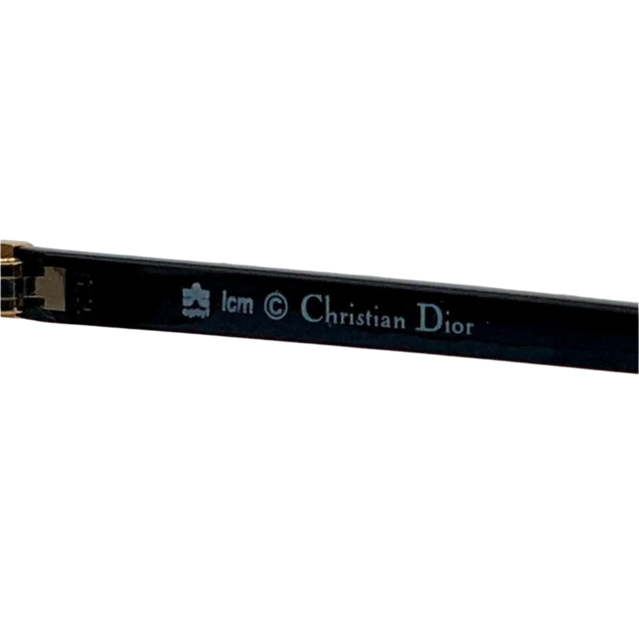 Authentic vintage Christian Dior Square sunglasses for men and women, with gold and black frame, brown lenses, and made in Germany, in superb condition