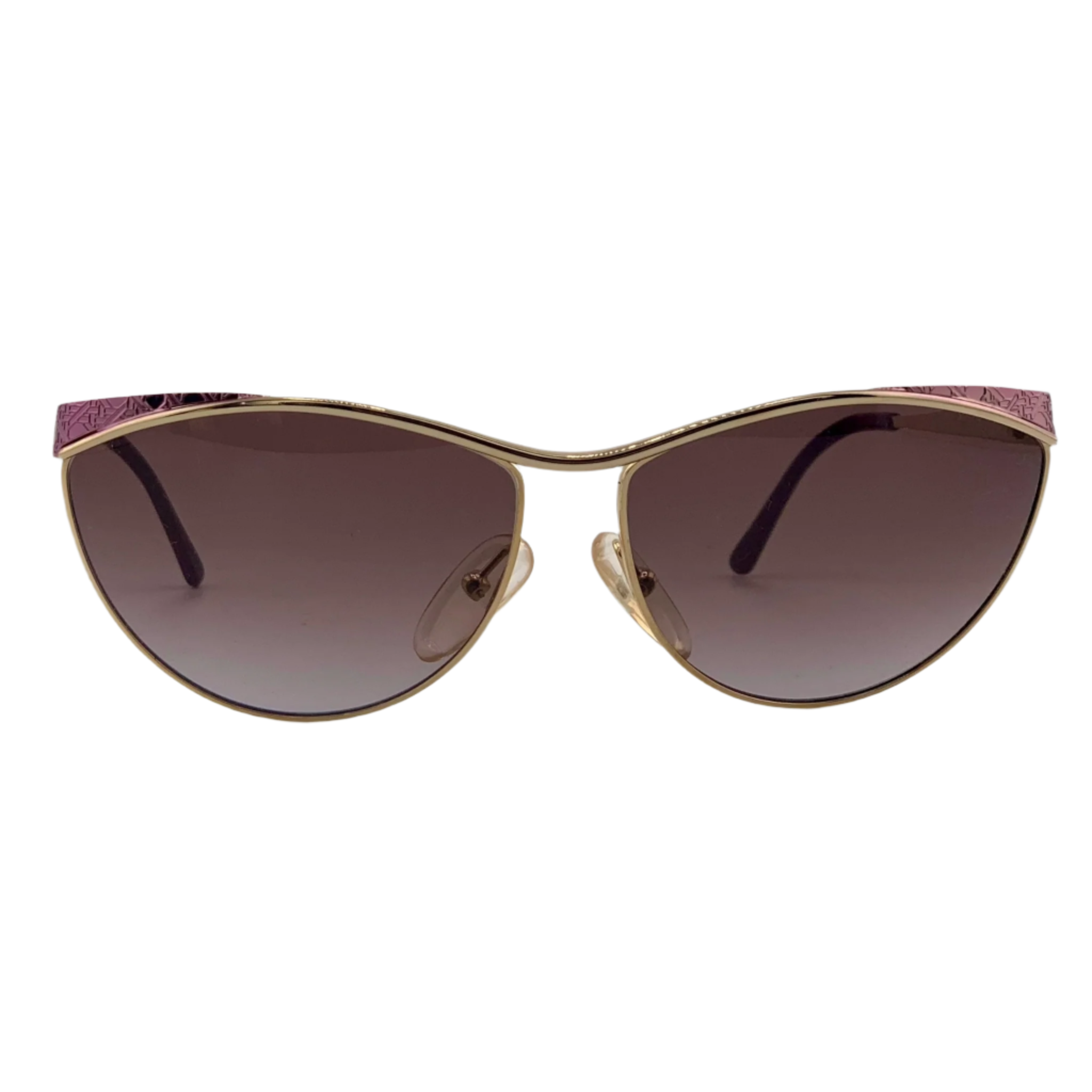 Vintage Christian Dior Cat Eye 2762 48 sunglasses in gold/purple frame