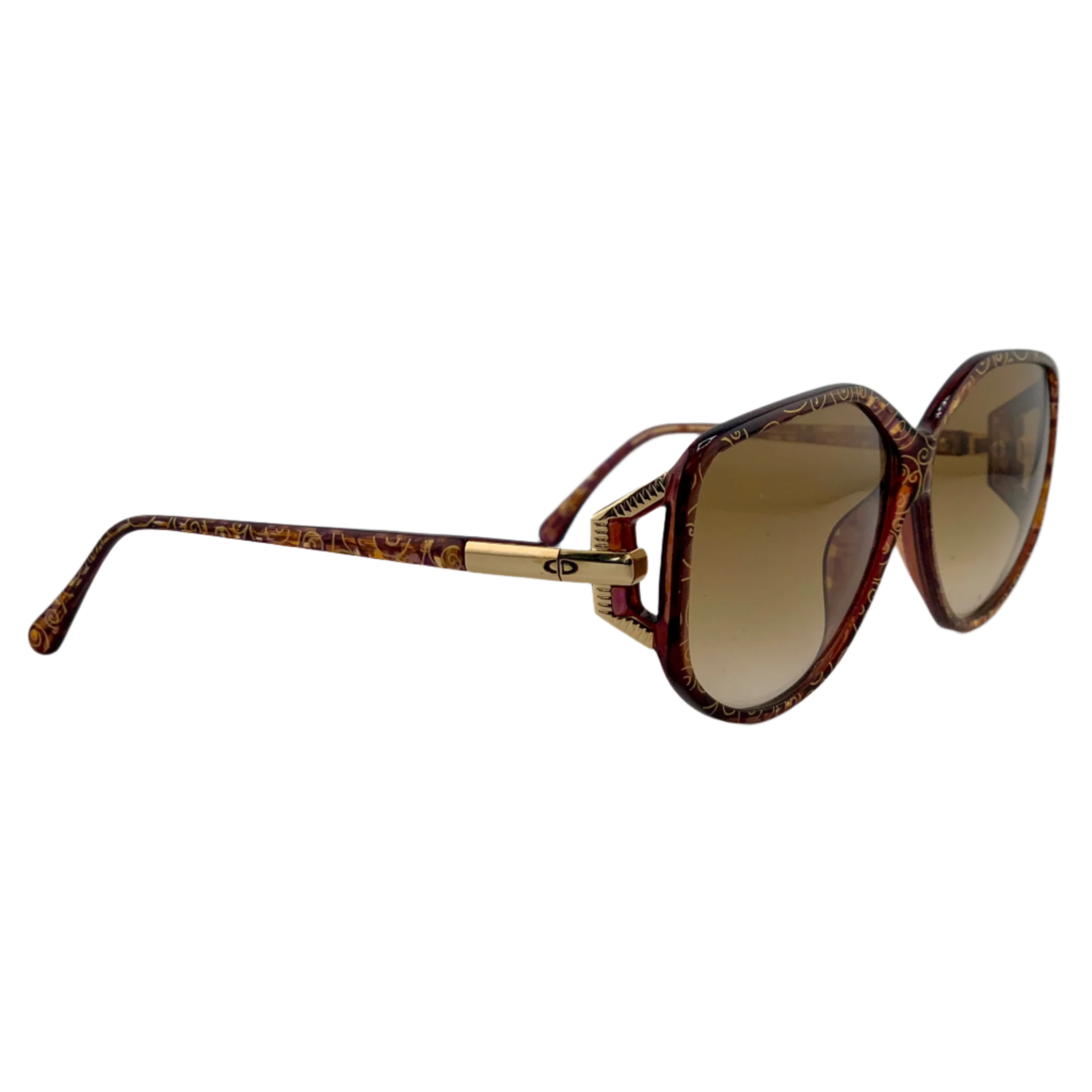 Brown lenses Christian Dior Oval sunglasses made in Germany