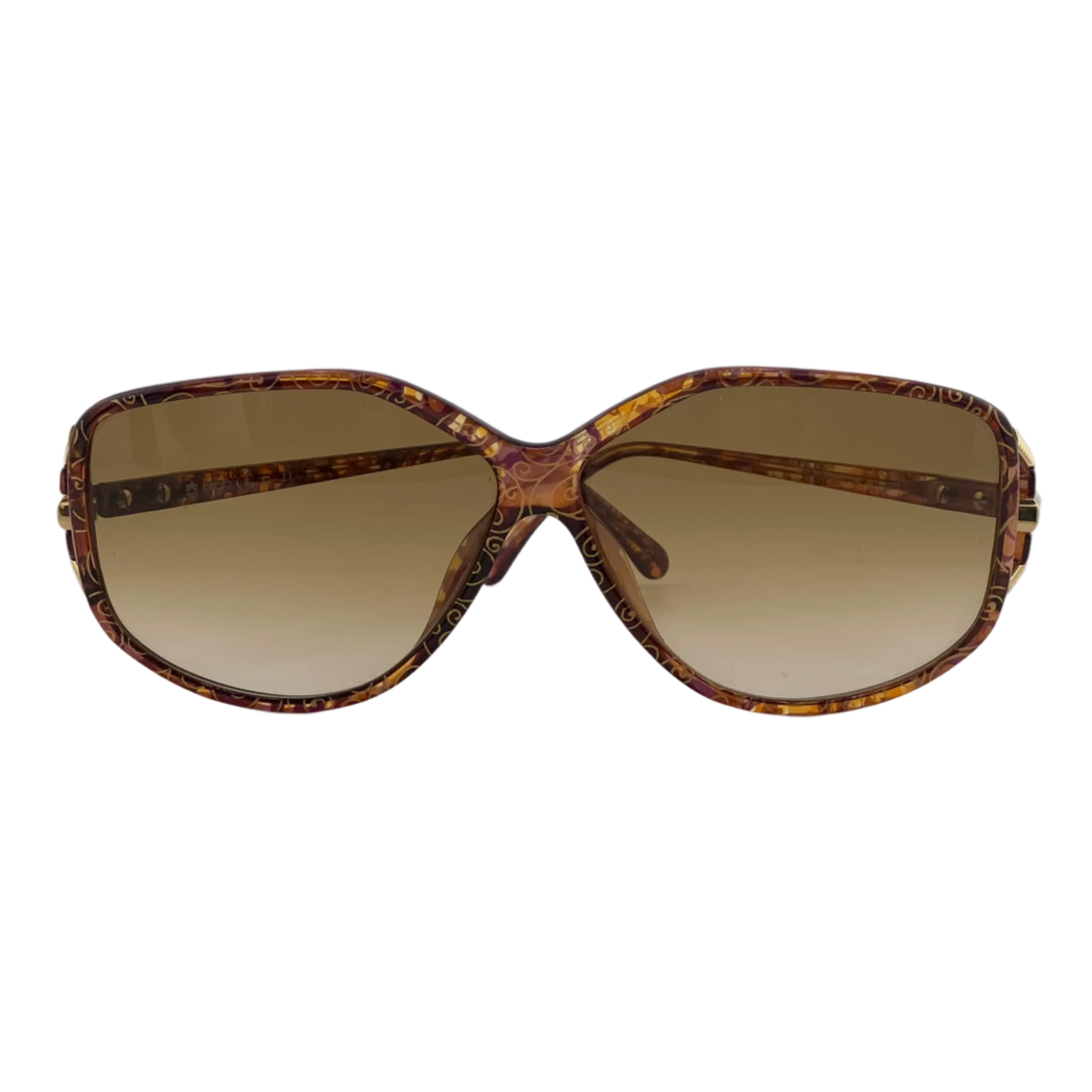 Unworn Christian Dior Oval sunglasses with brown lenses