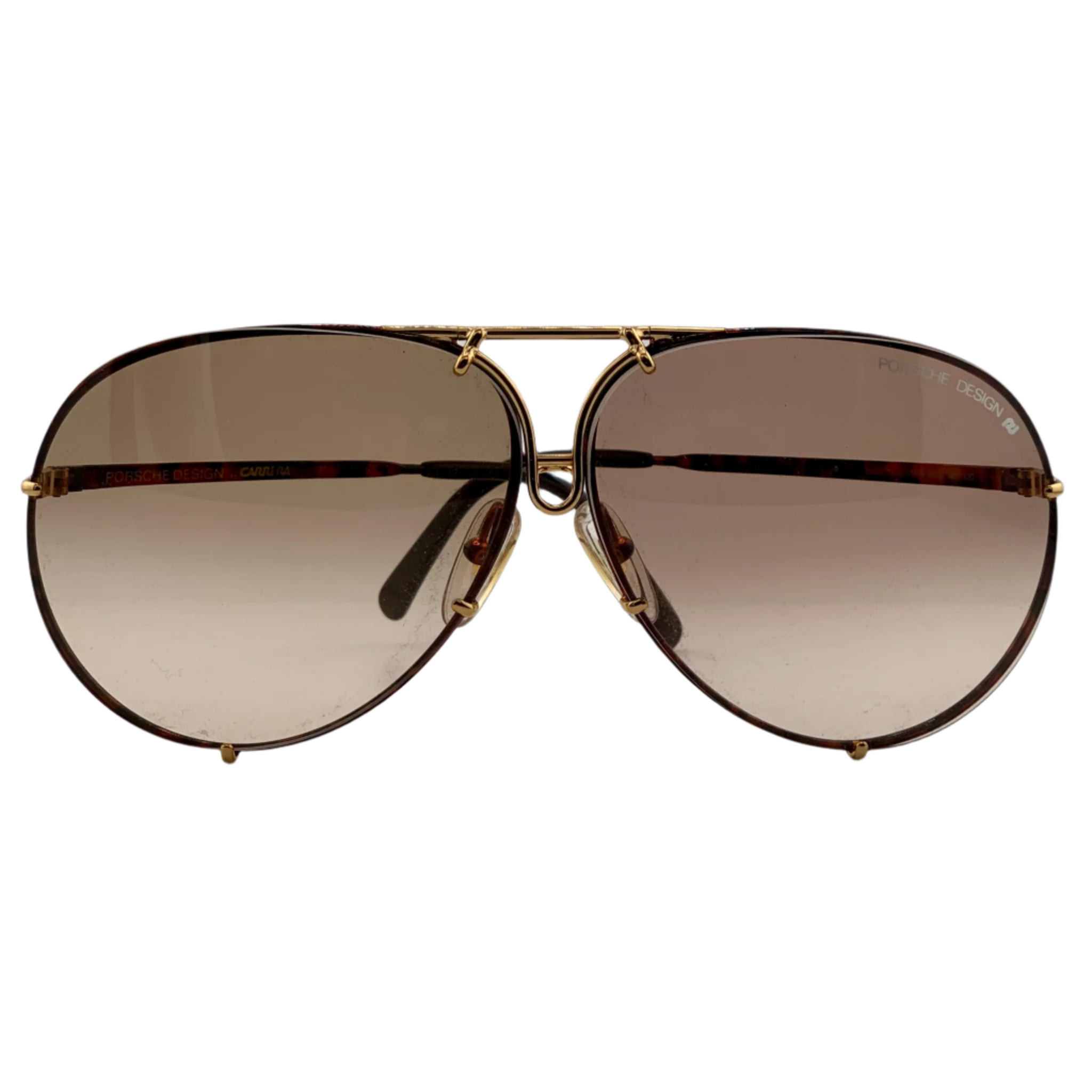 Black PORSCHE AVIATOR 5623 47 sunglasses with polarized lenses and metal frame